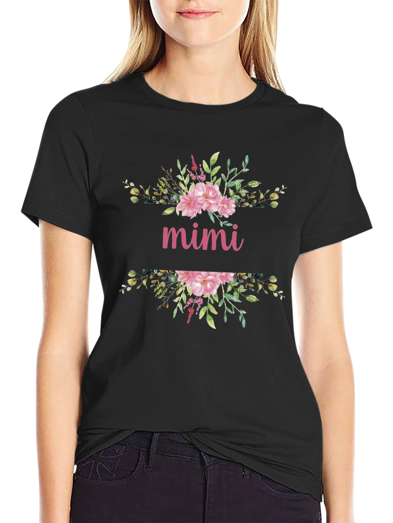 Mimi Floral Graphic T-Shirt - Stylish Gift