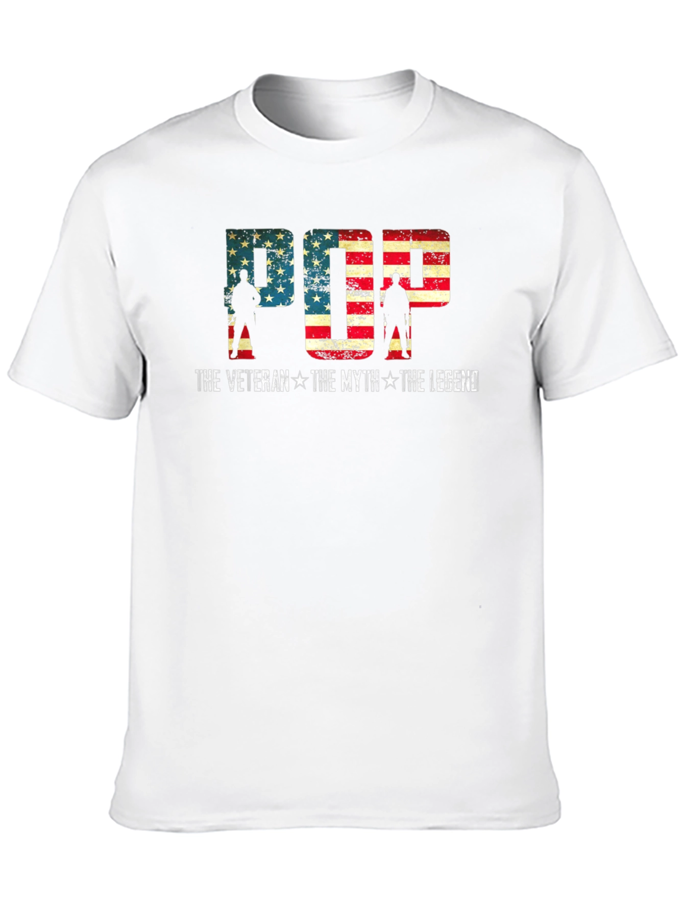 Pop The Veteran T-Shirt - American Flag