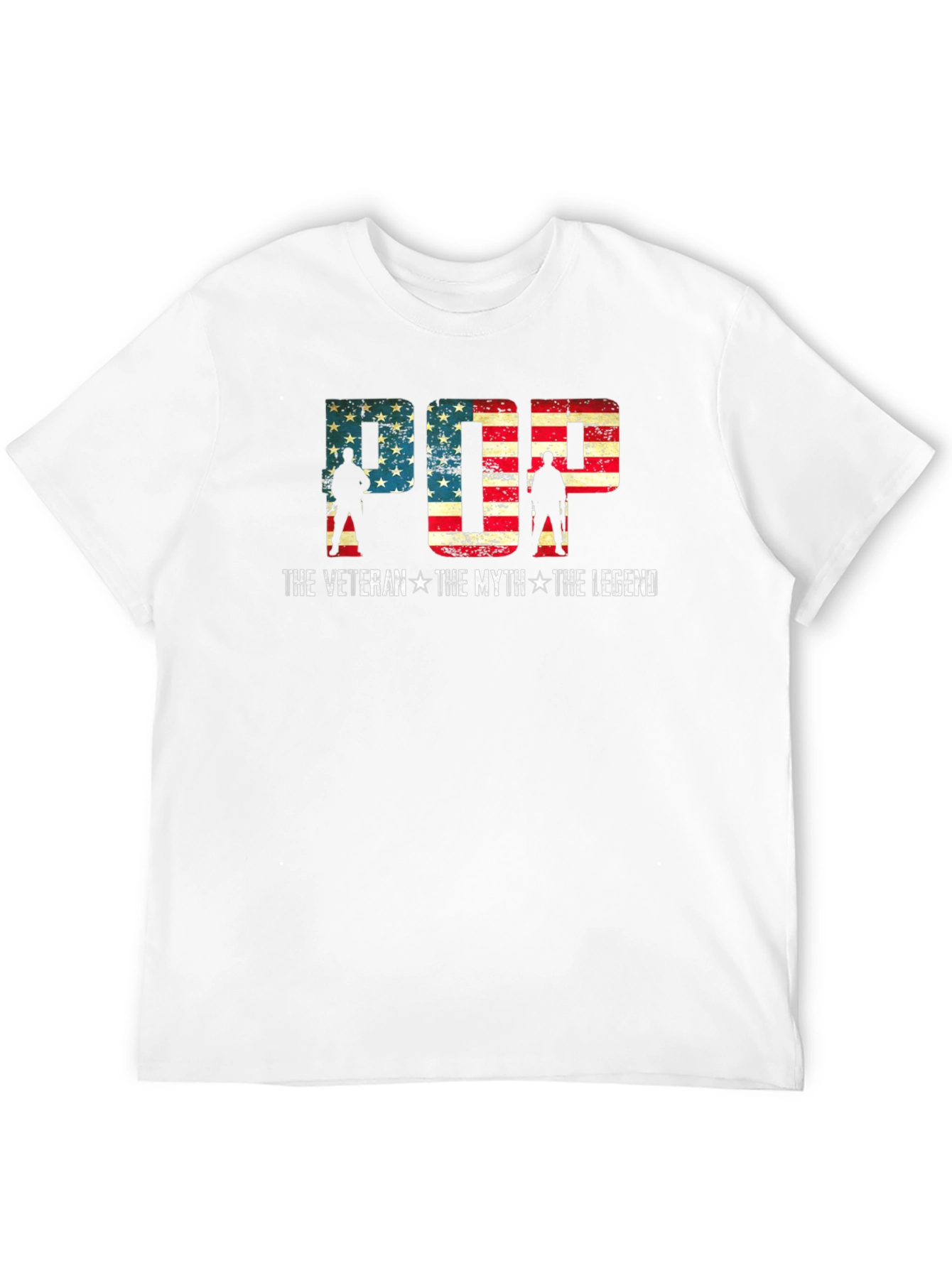 Pop The Veteran T-Shirt - American Flag