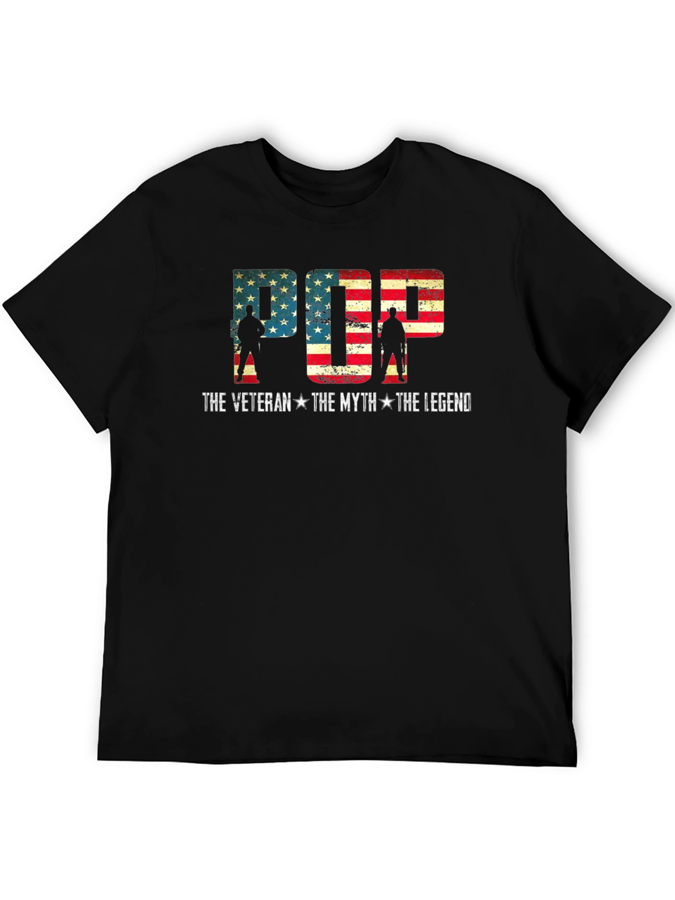 Pop The Veteran T-Shirt - American Flag