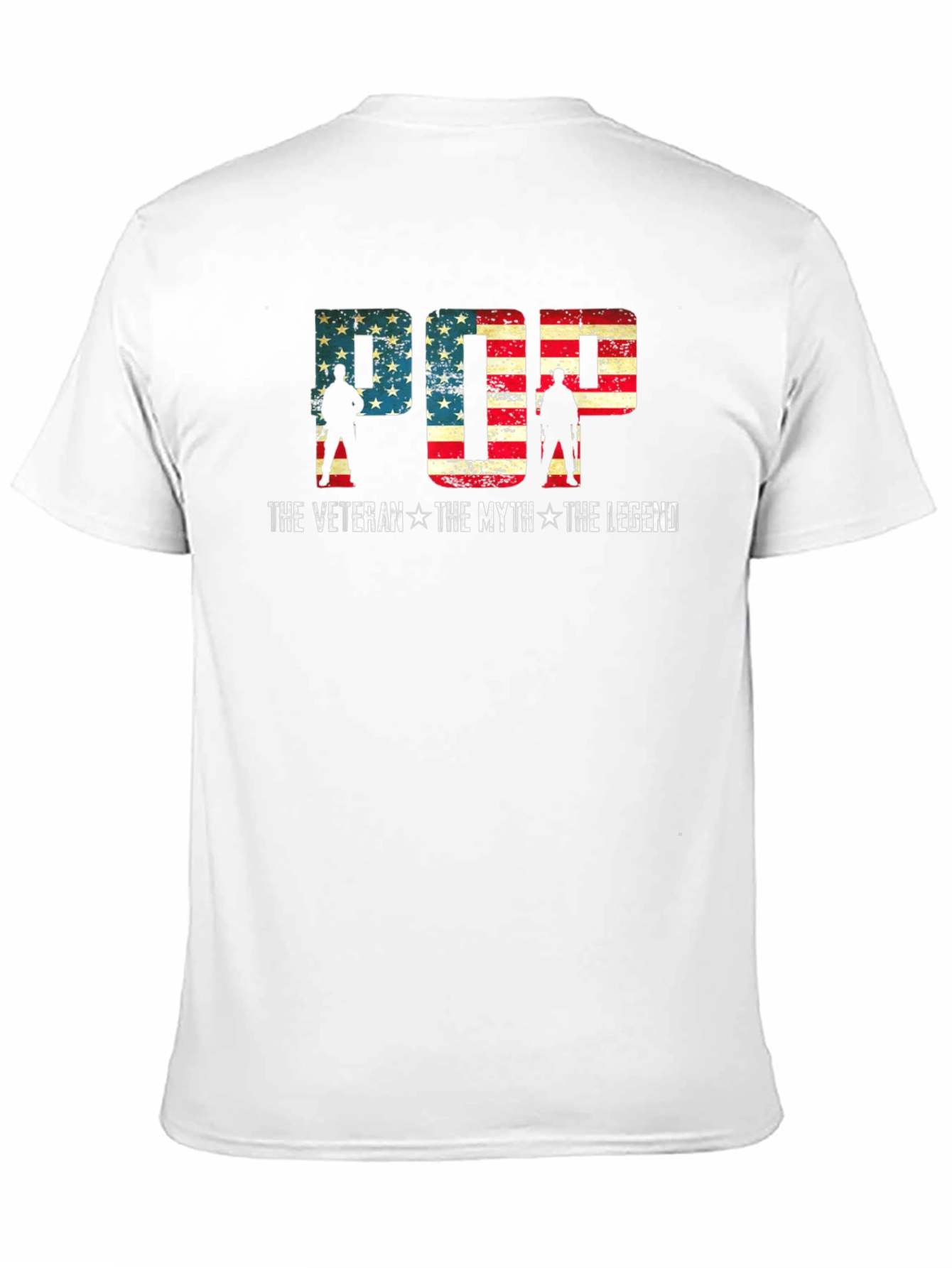 Pop The Veteran T-Shirt - American Flag