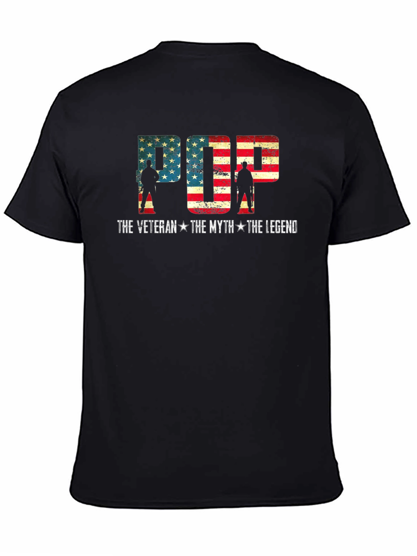 Pop The Veteran T-Shirt - American Flag