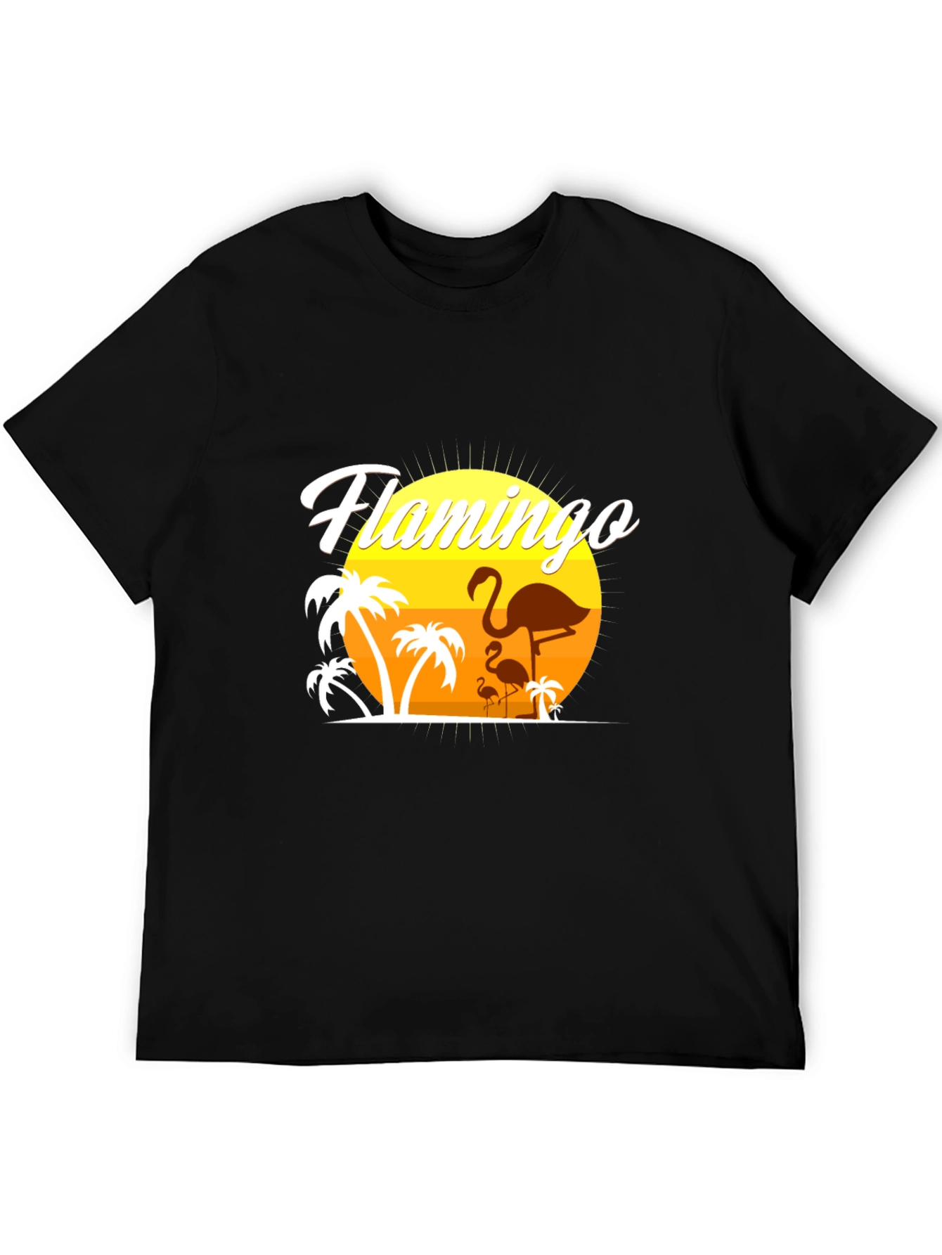 Flamingo Sunset Graphic Tee