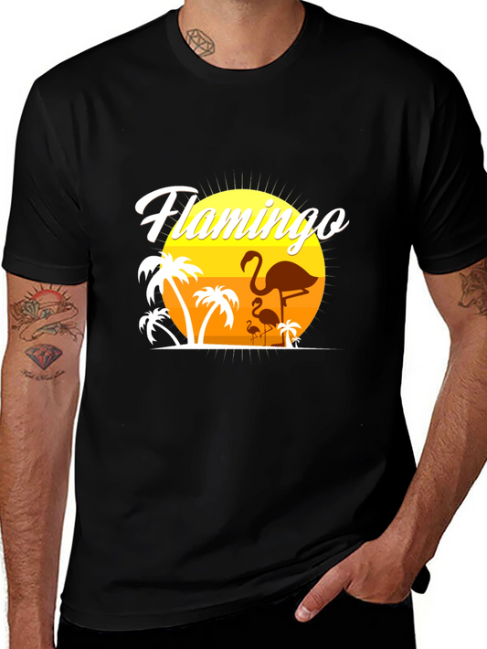 Flamingo Sunset Graphic Tee