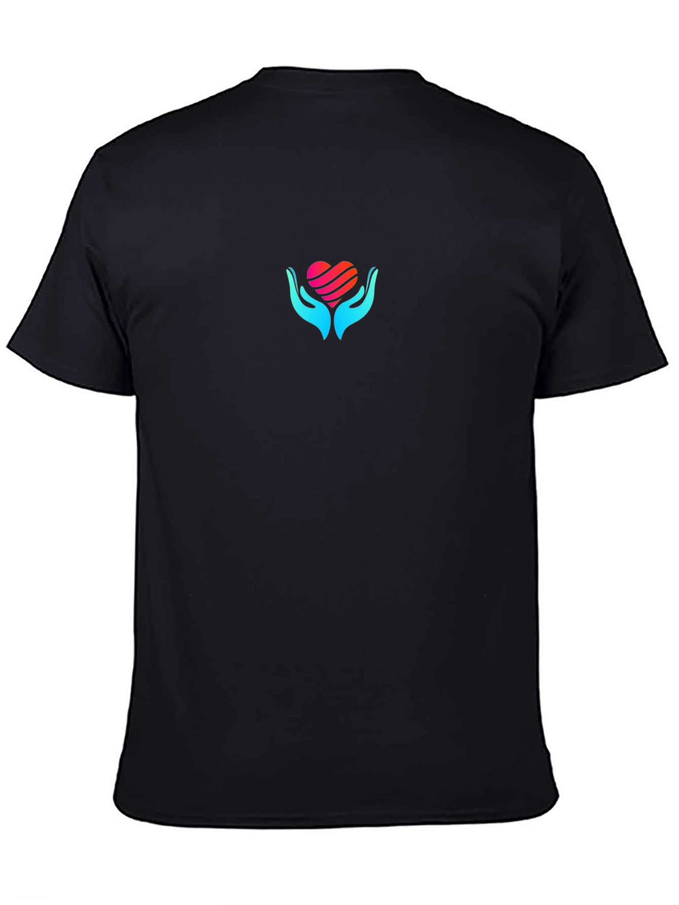 Heart in Hands Black T-Shirt