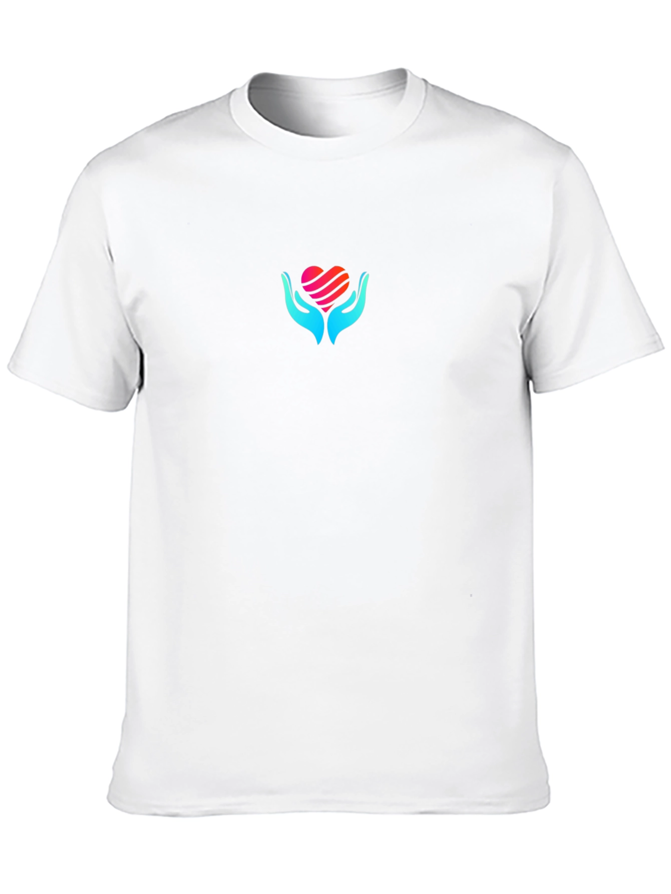 Heart in Hands Black T-Shirt