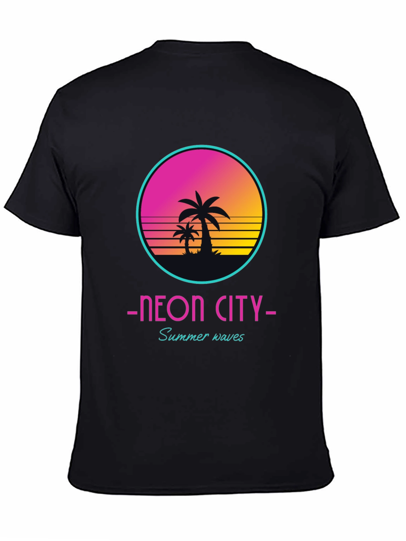 Neon City Summer Waves Graphic Tee