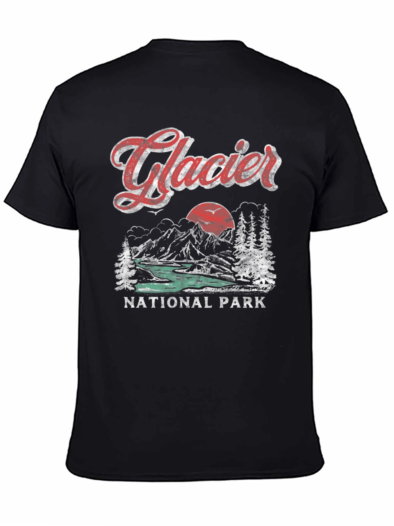 Glacier National Park Retro T-Shirt