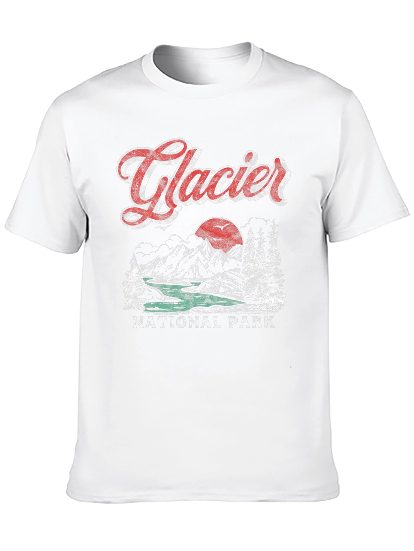 Glacier National Park Retro T-Shirt