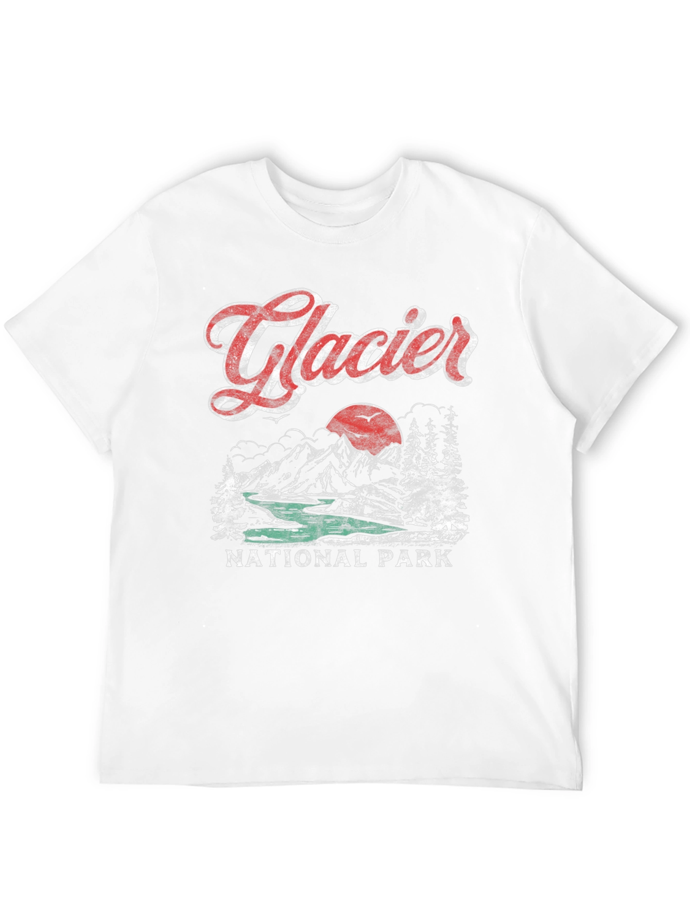 Glacier National Park Retro T-Shirt