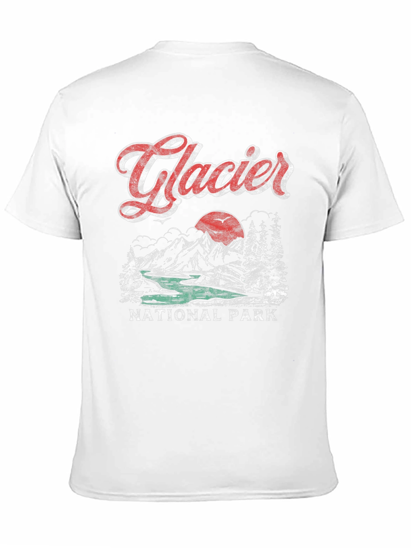 Glacier National Park Retro T-Shirt
