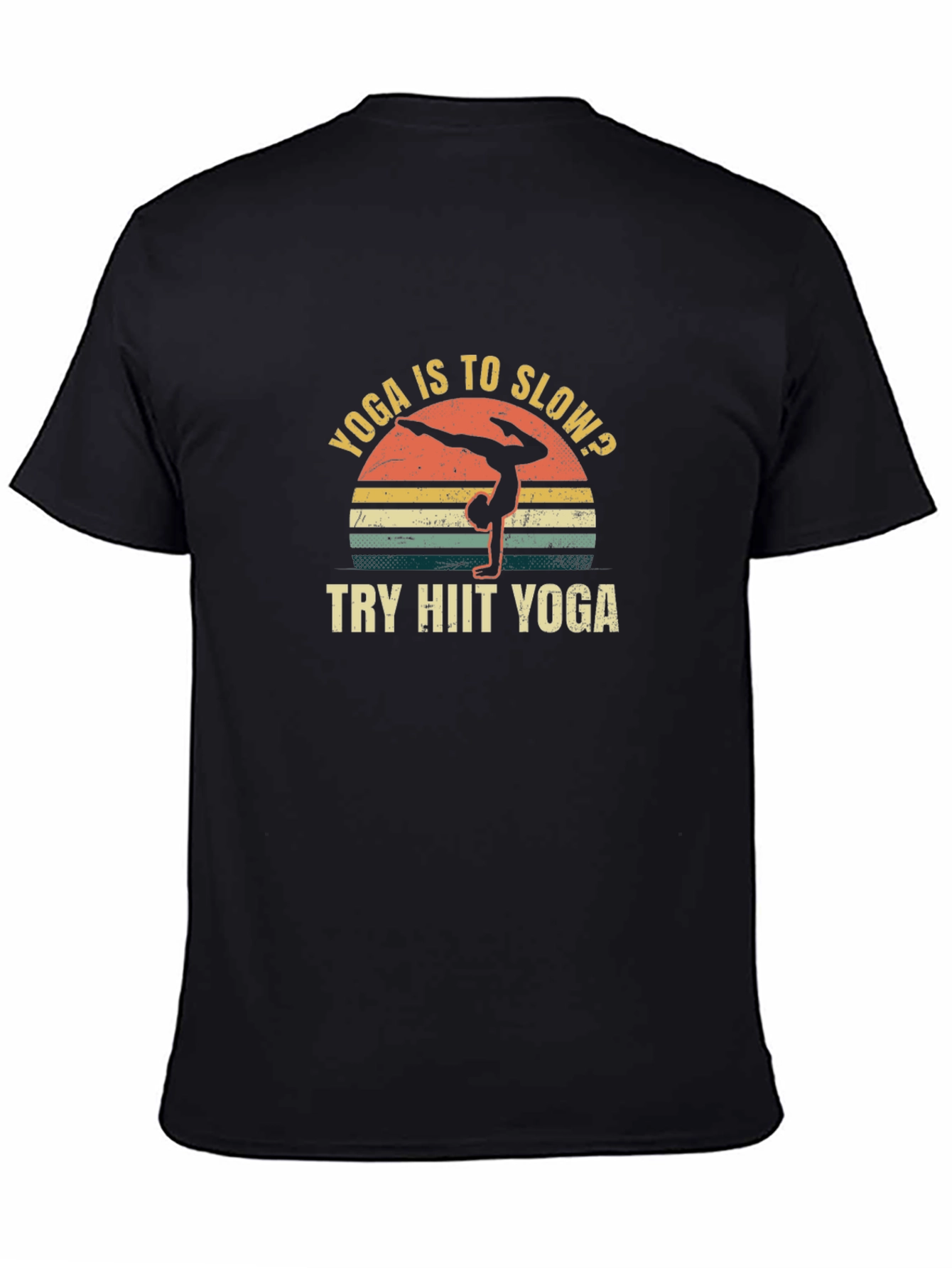 Yoga HIIT Black Graphic Tee
