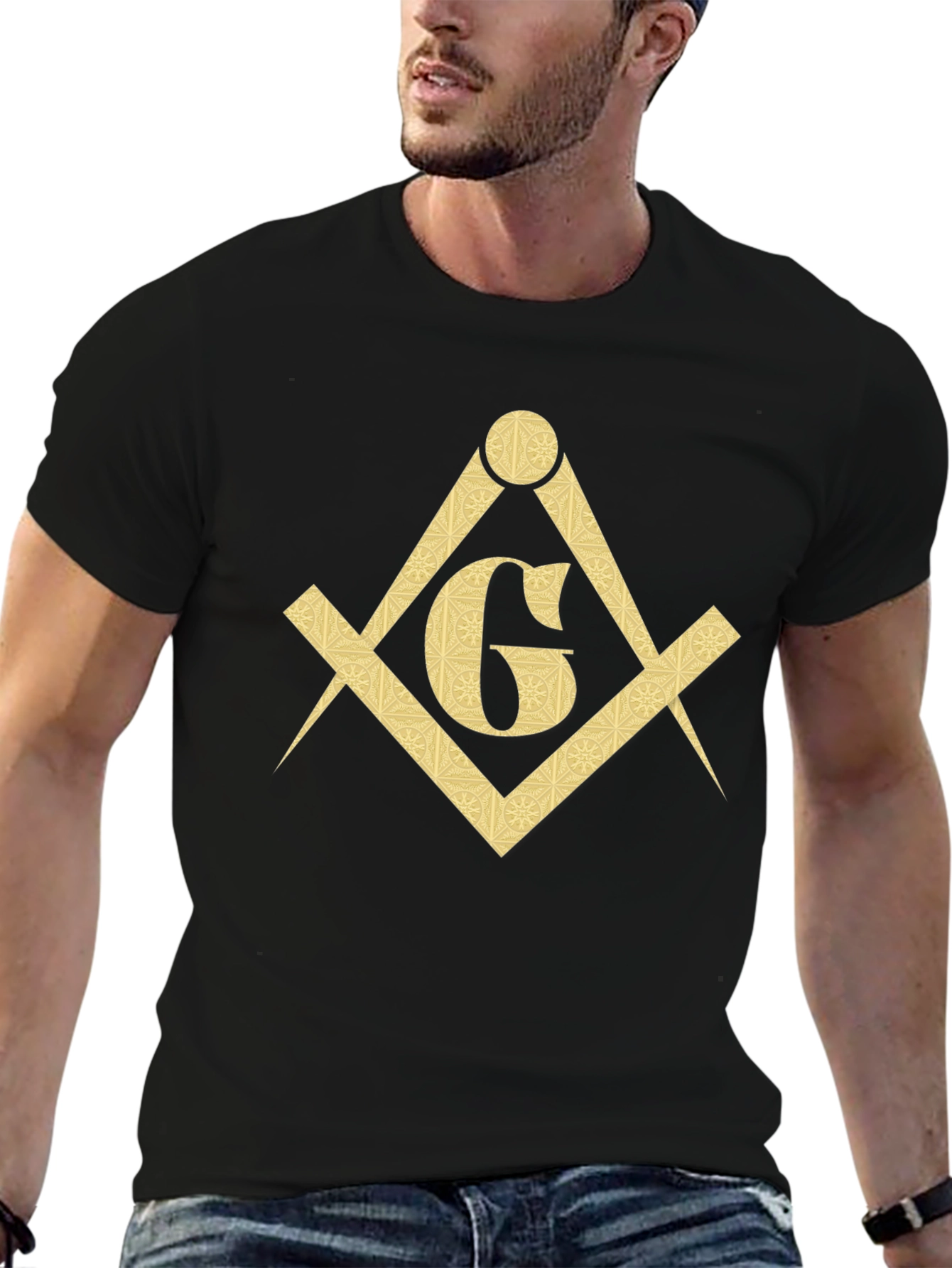 Freemason Square & Compass T-Shirt - Black