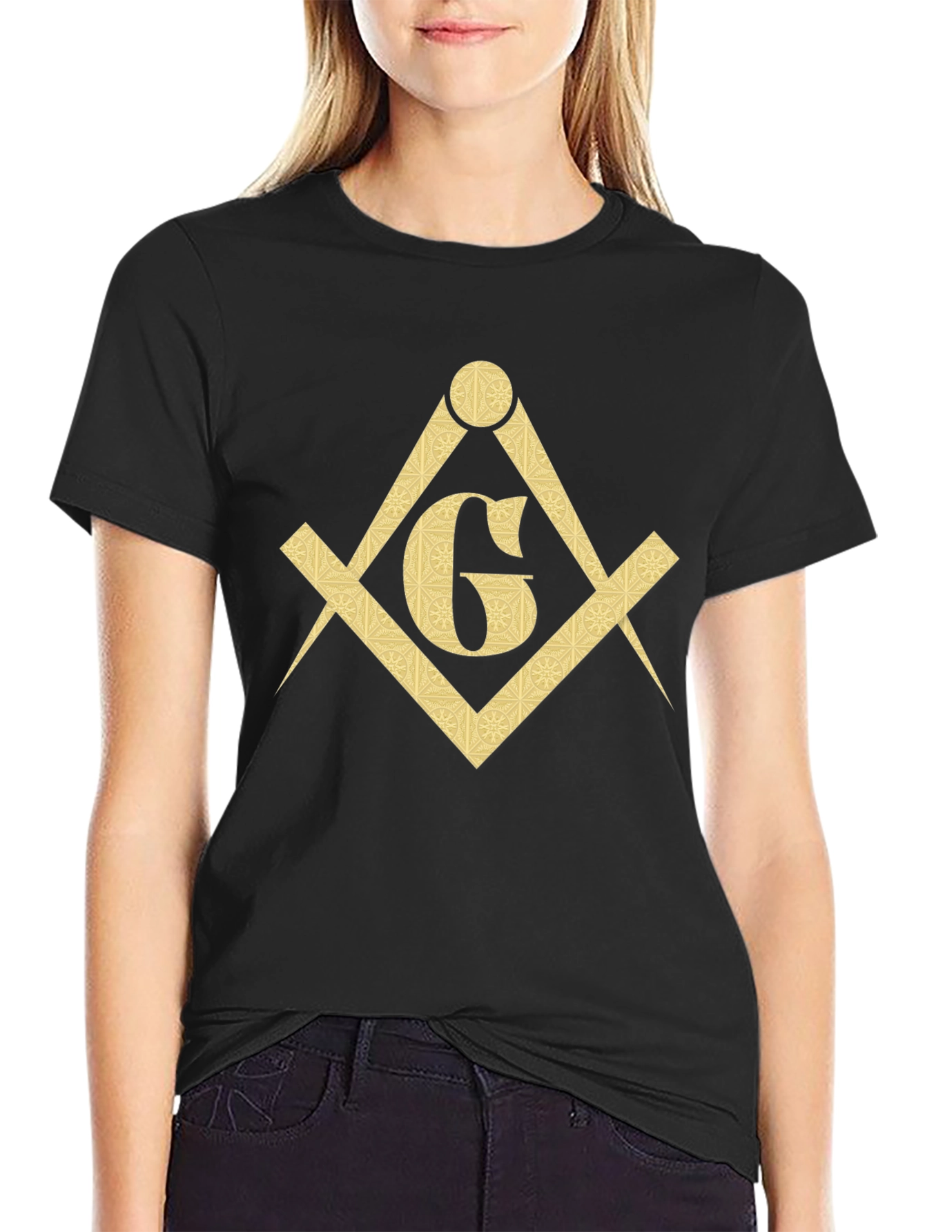 Freemason Square & Compass T-Shirt - Black
