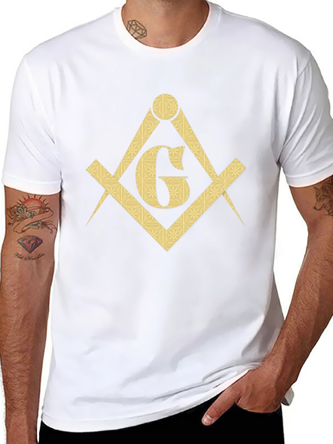 Freemason Square & Compass T-Shirt - Black