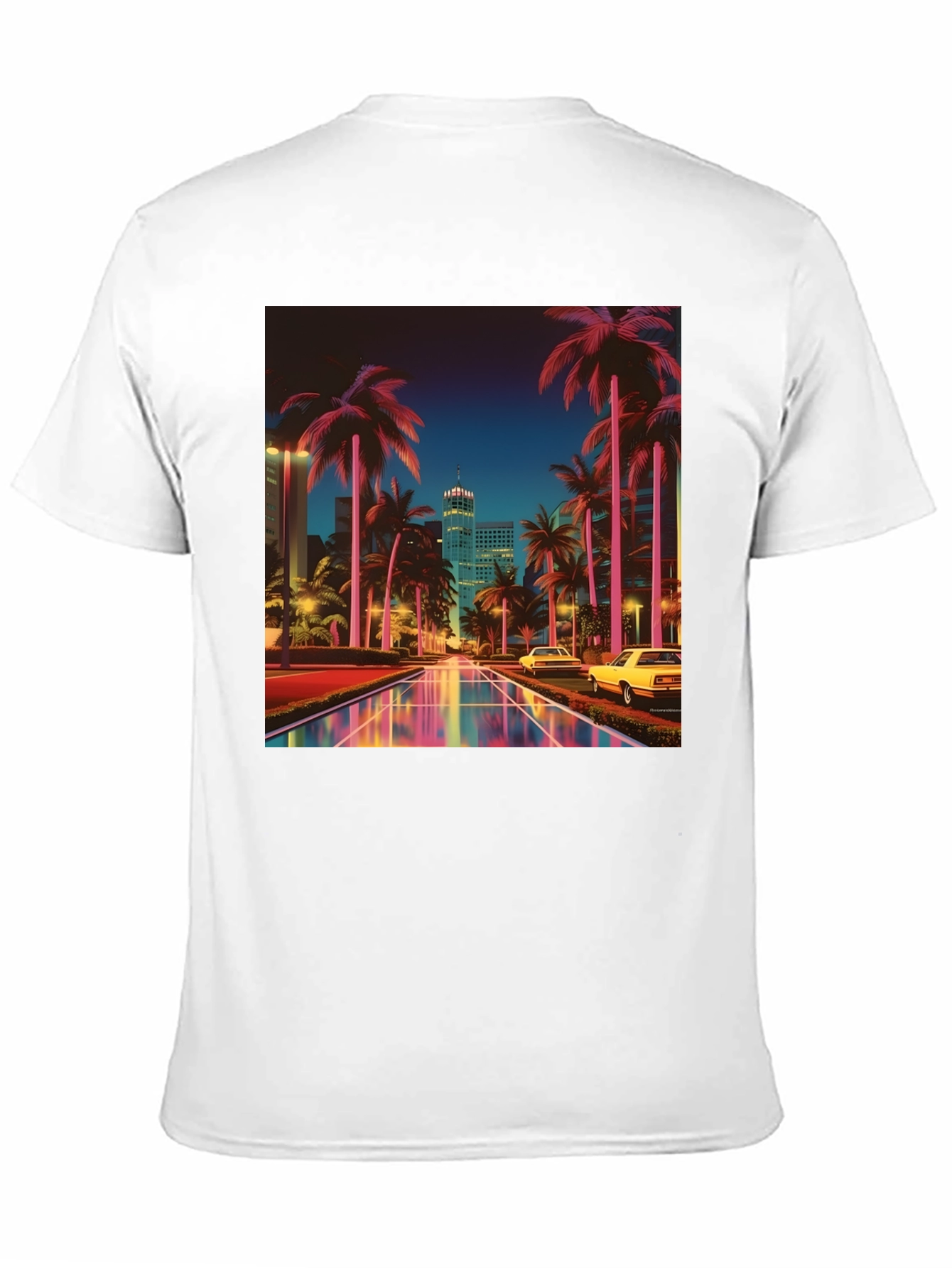 Retro Miami Nights T-Shirt - Vaporwave Style