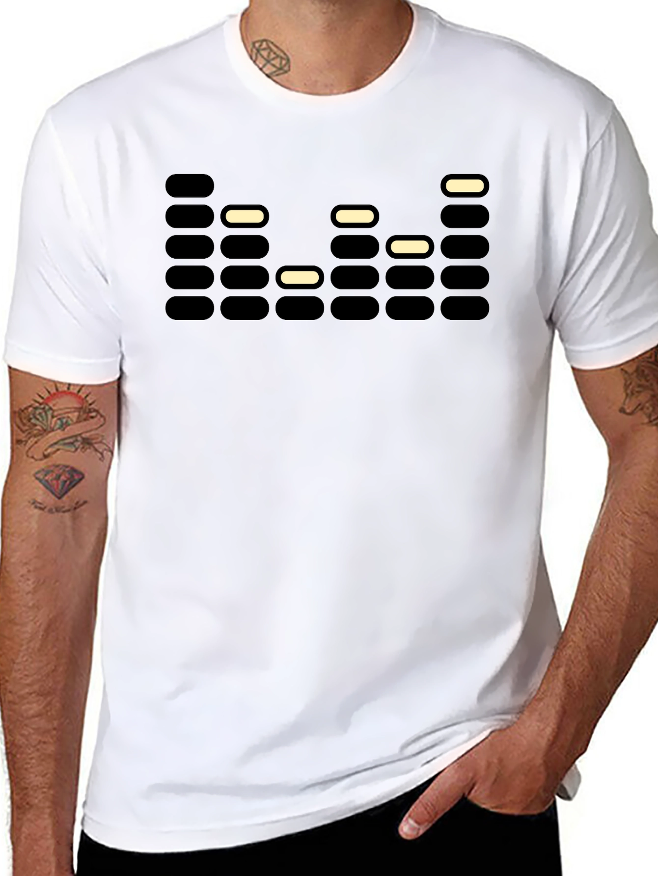 EQ Graphic Mens Black T-Shirt - Modern Design