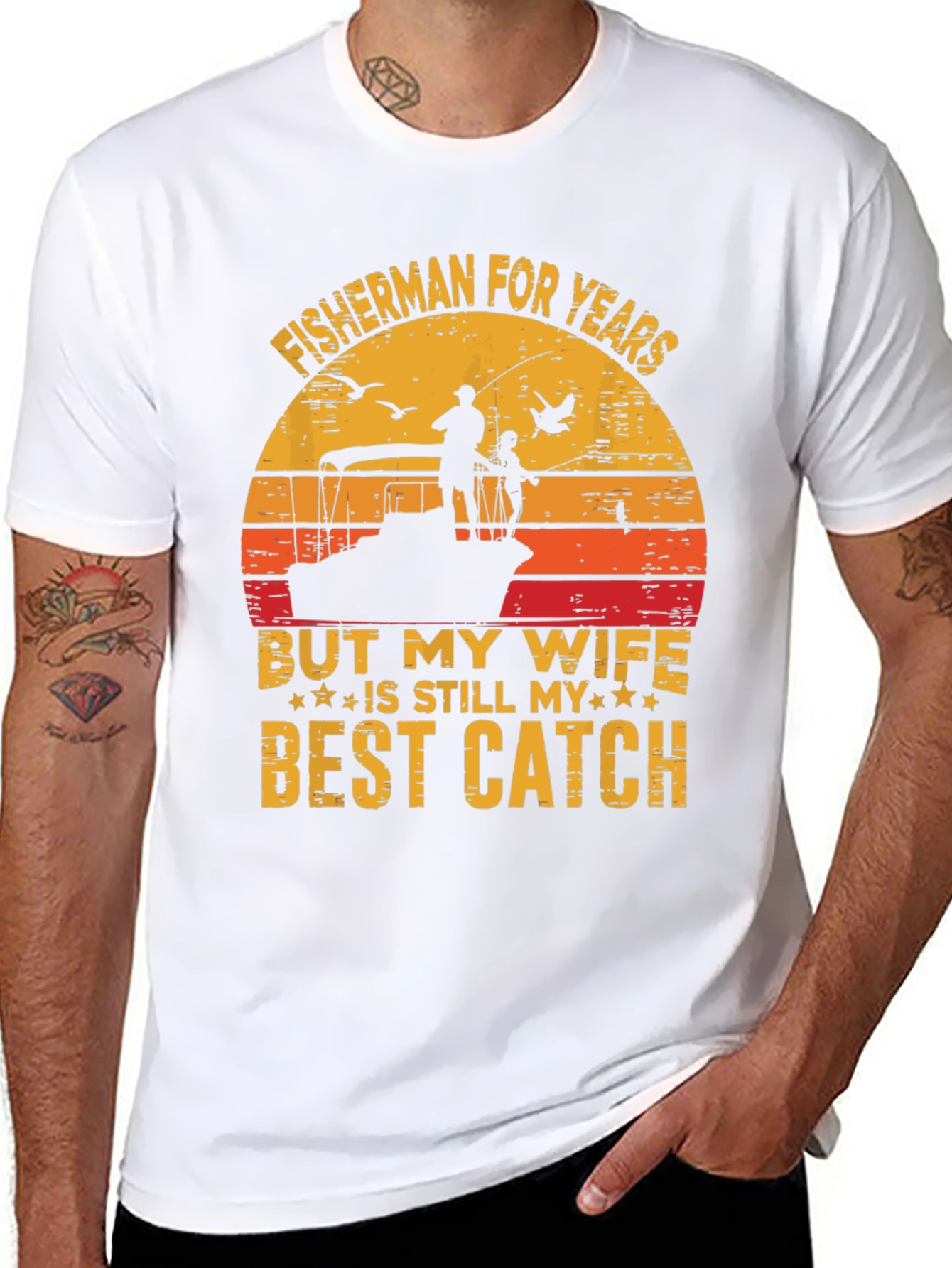 Fisherman Wife Best Catch Graphic Tee