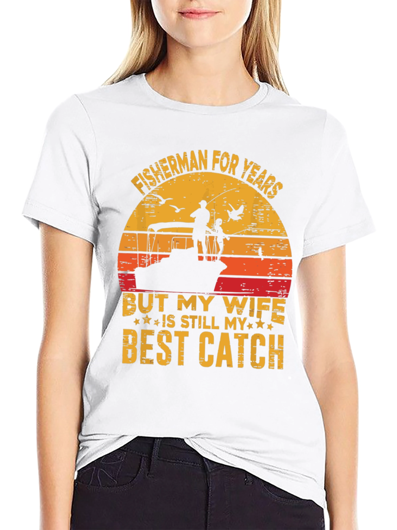 Fisherman Wife Best Catch Graphic Tee