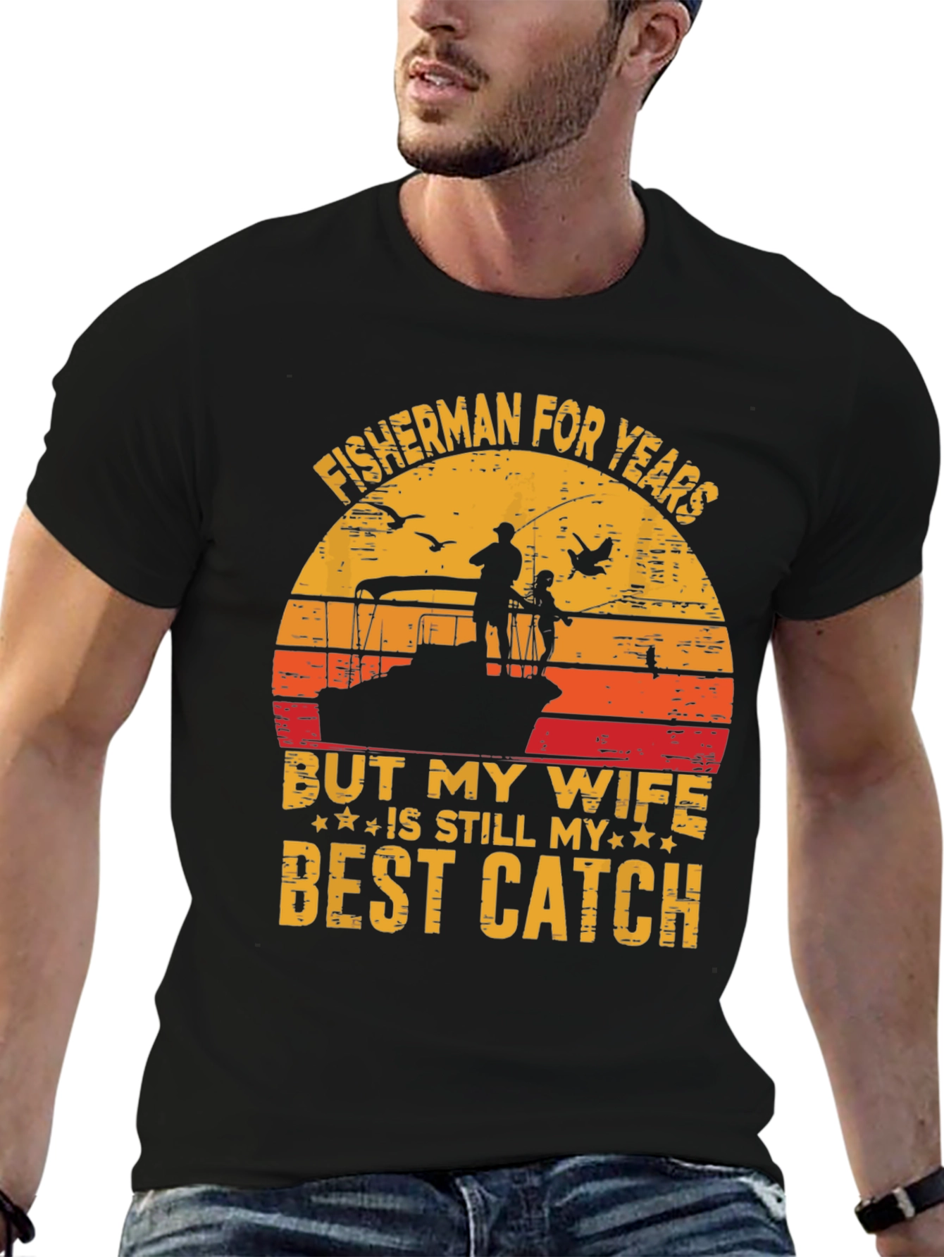 Fisherman Wife Best Catch Graphic Tee