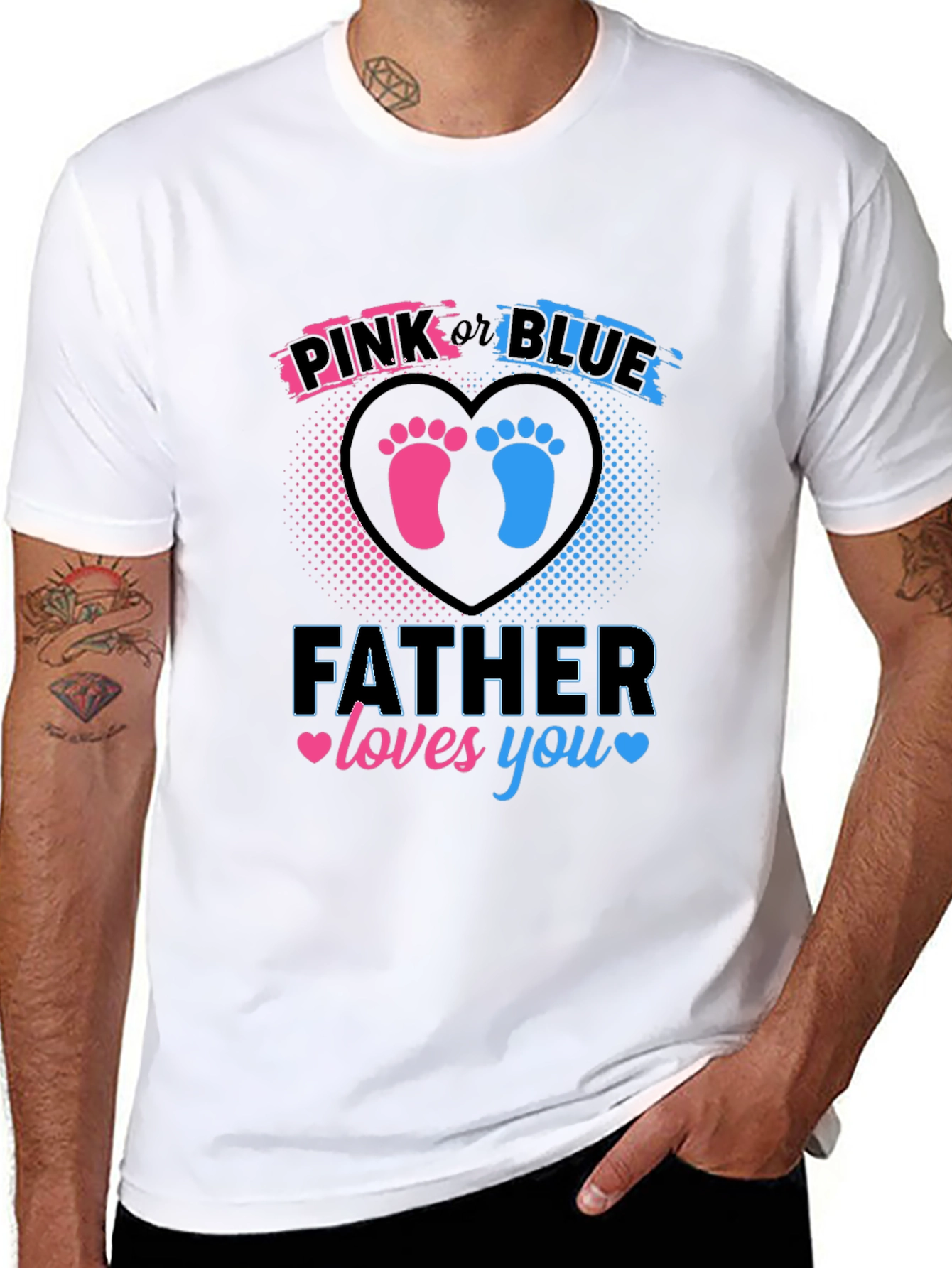 Father Loves You Gender Reveal T-Shirt