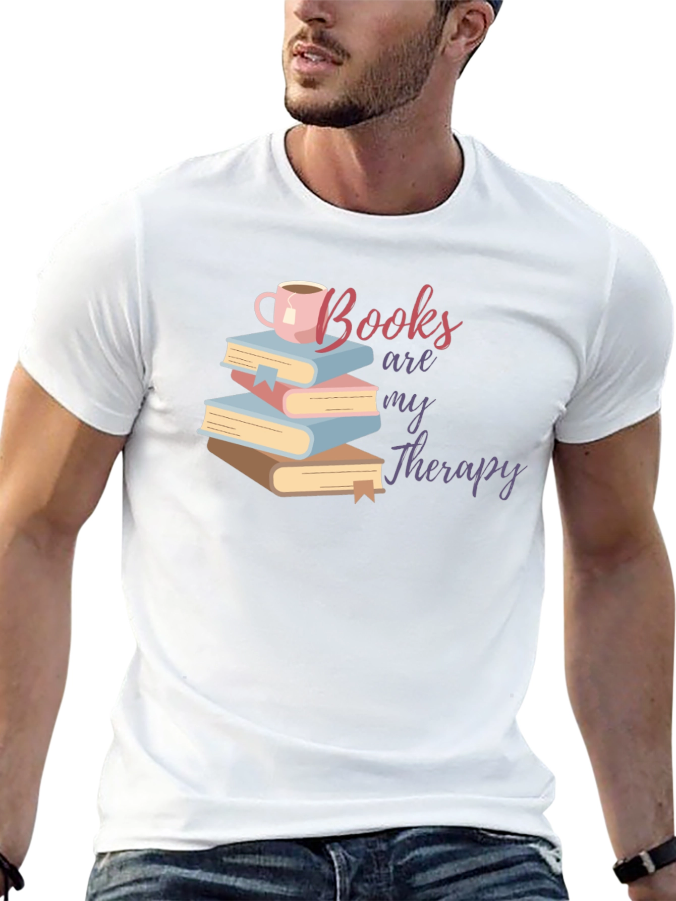 Books Are My Therapy T-Shirt