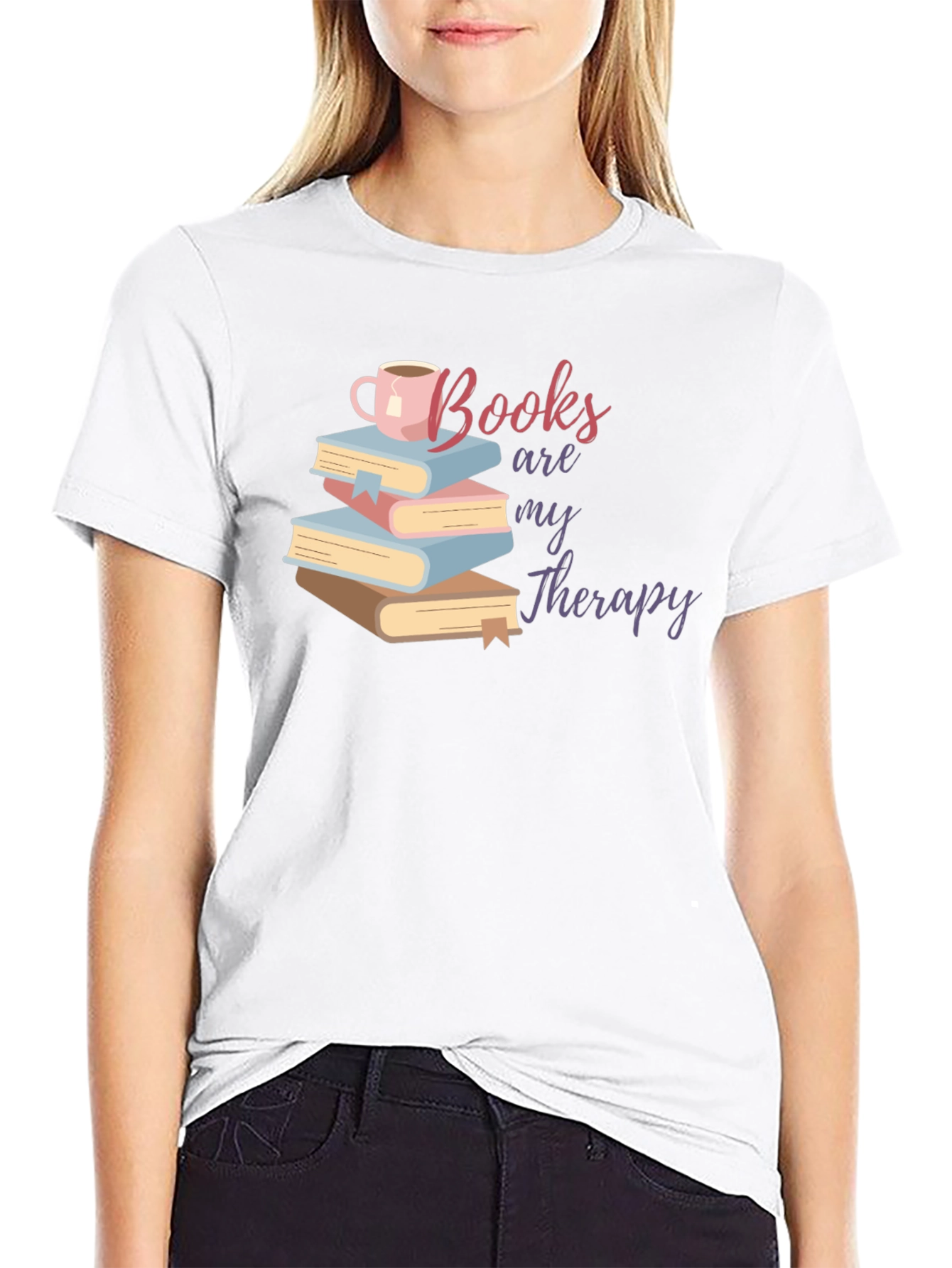 Books Are My Therapy T-Shirt