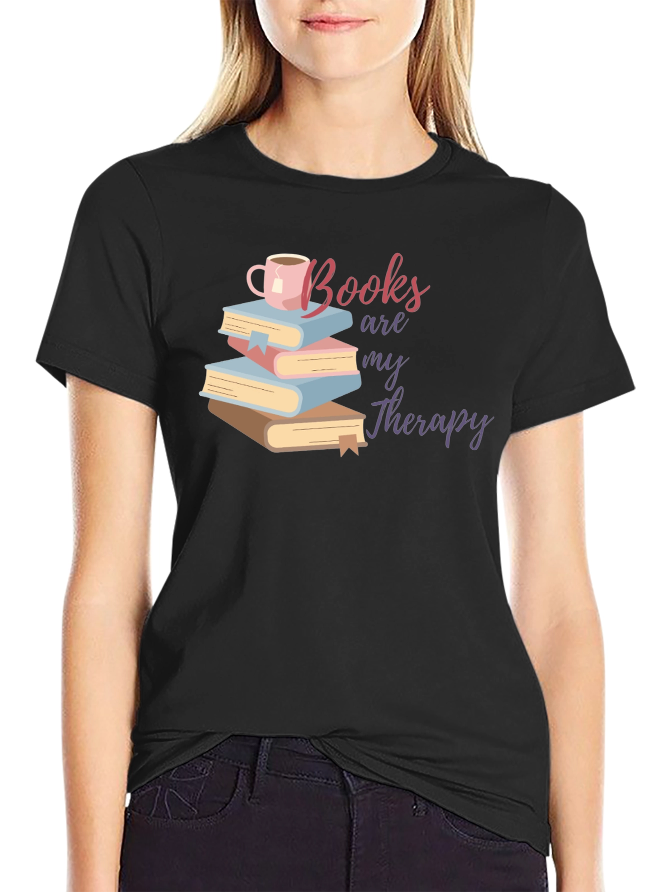 Books Are My Therapy T-Shirt
