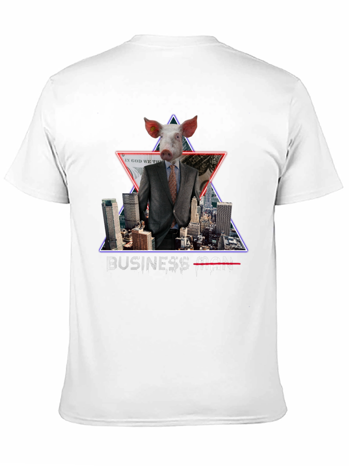 Pig Businessman Graphic T-Shirt