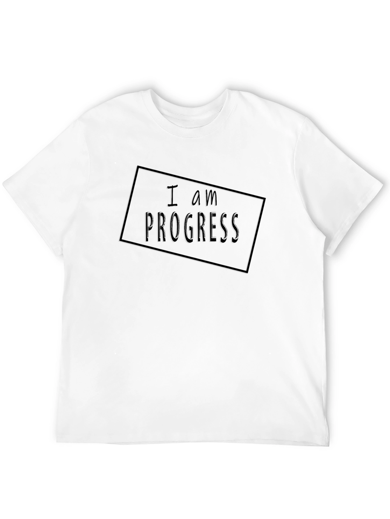 I am Progress Black Graphic Tee