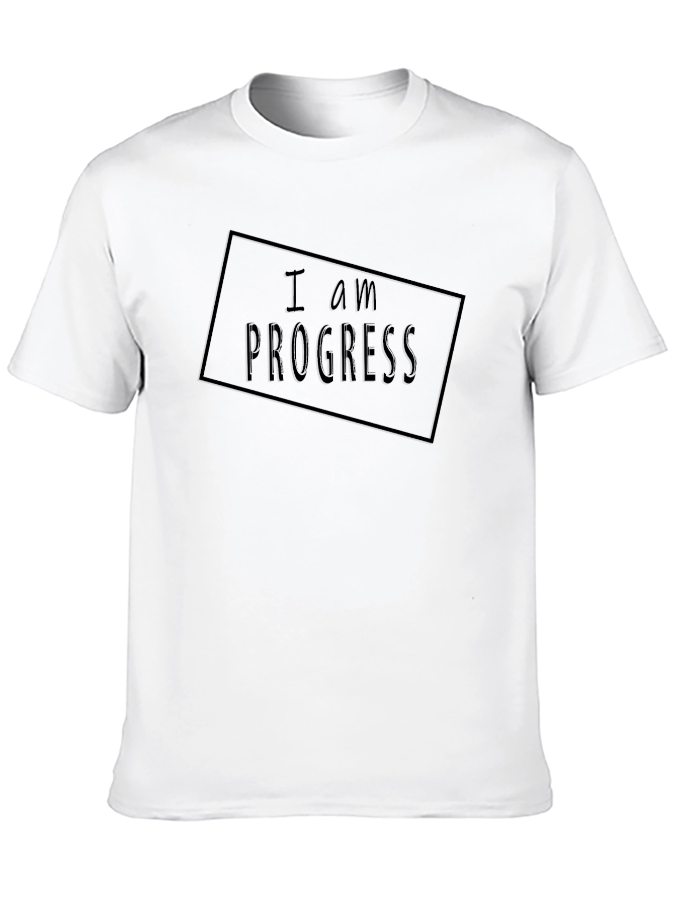 I am Progress Black Graphic Tee