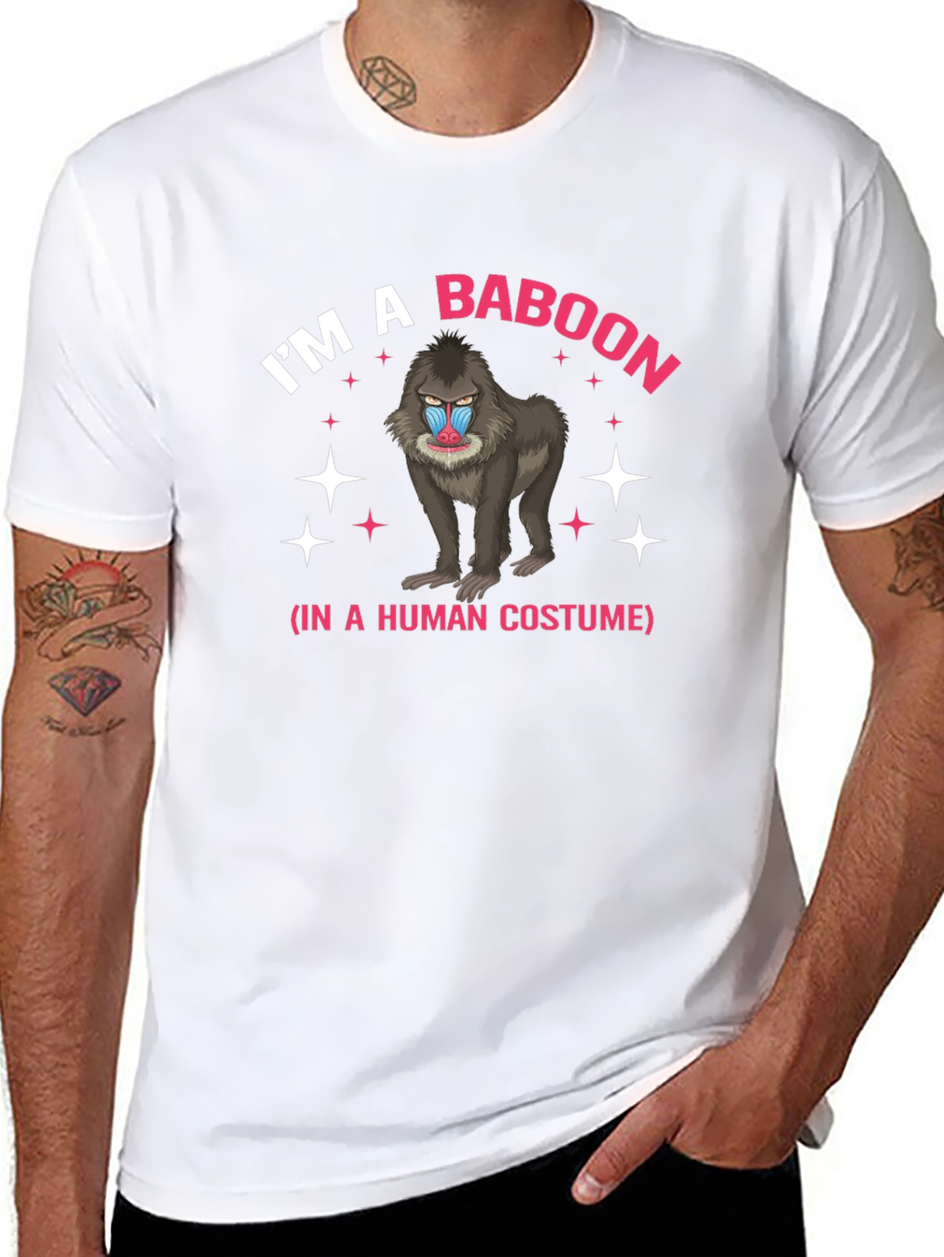 Im a Baboon Costume Funny Graphic T-Shirt