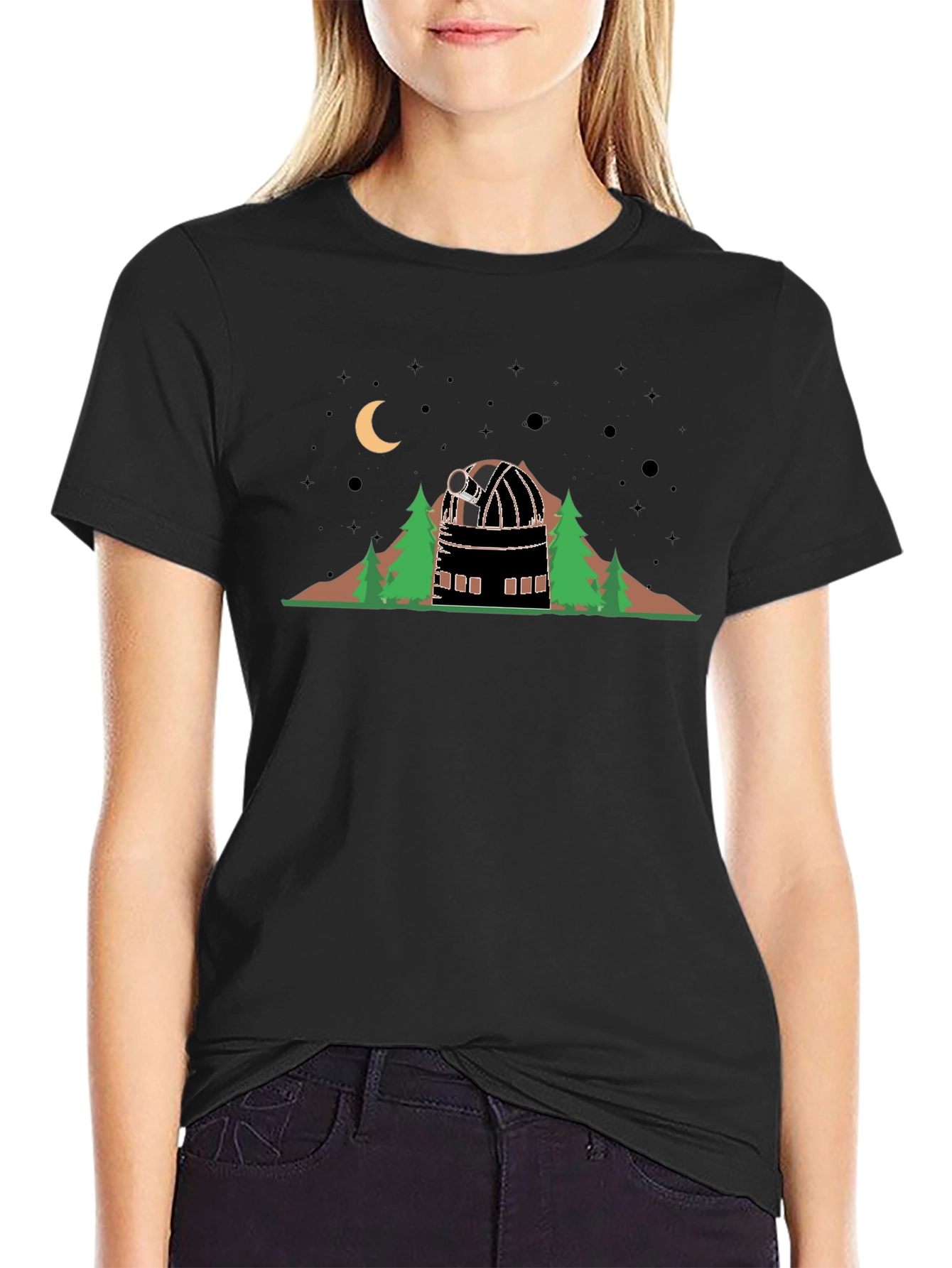 Observatory Graphic T-Shirt - Stargazing Apparel