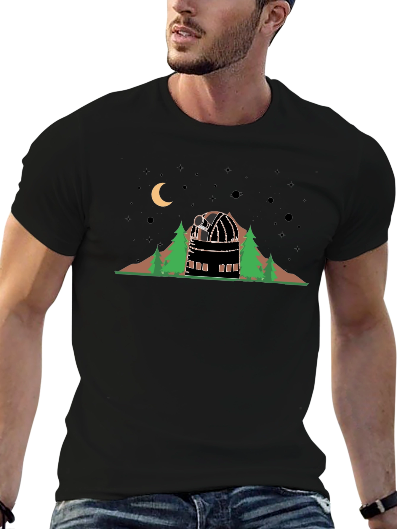 Observatory Graphic T-Shirt - Stargazing Apparel