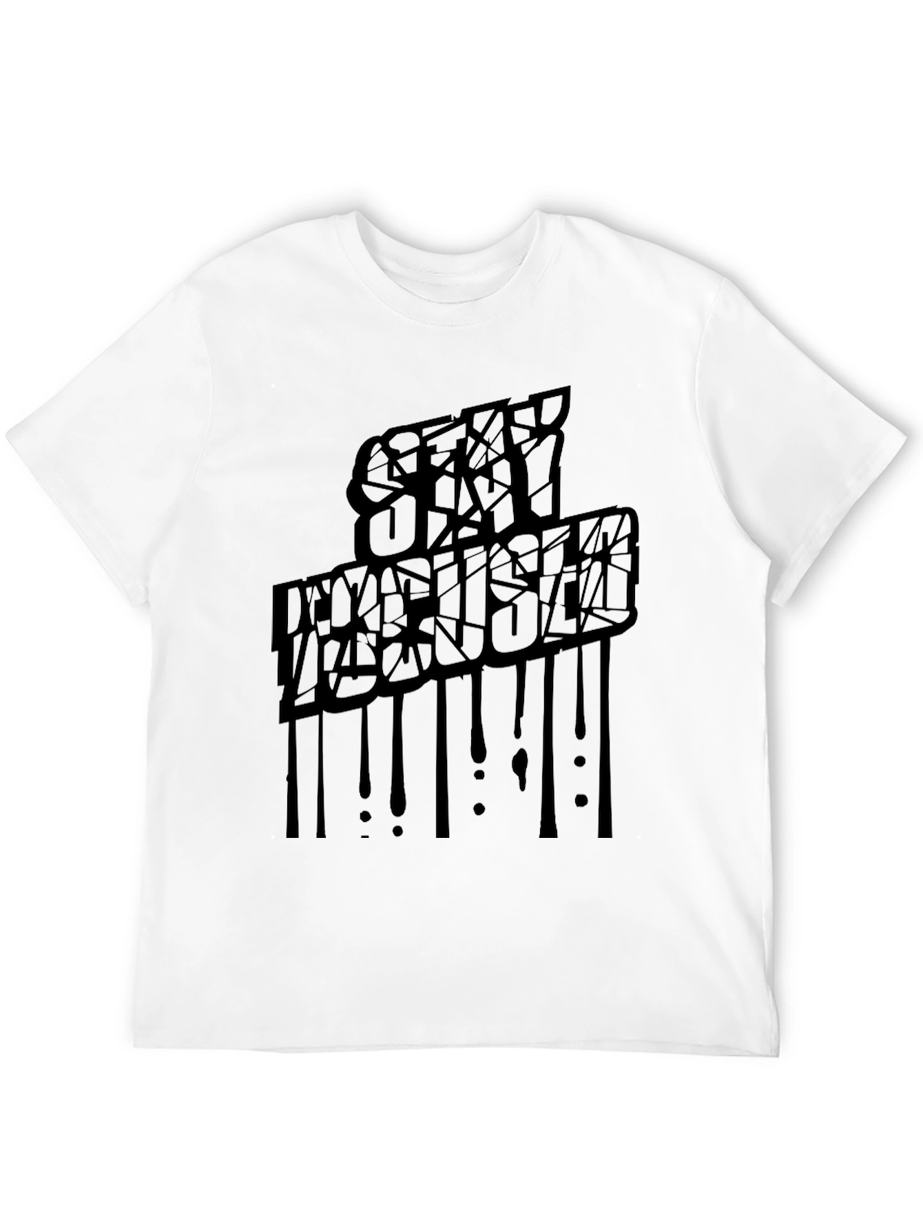 Stay Focused Black Graphic Tee - Stylish & Unique