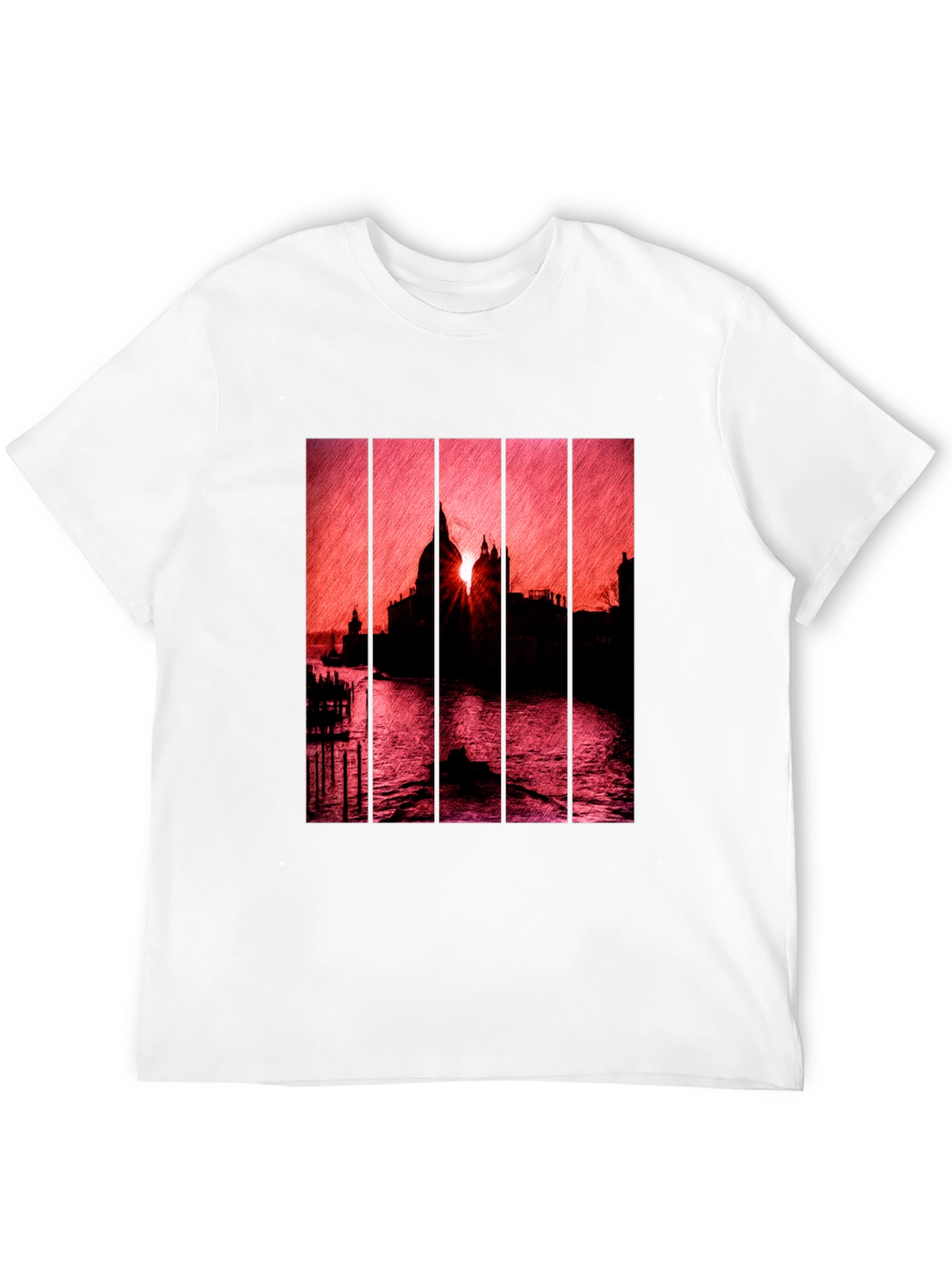 Venice Sunset Graphic Tee - Premium Comfort