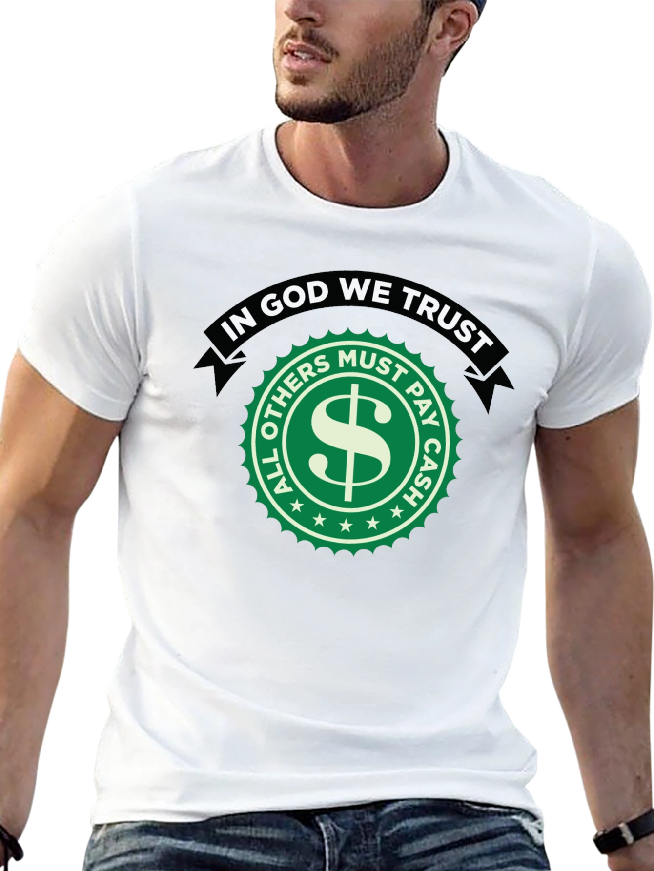 In God We Trust Novelty Graphic T-Shirt