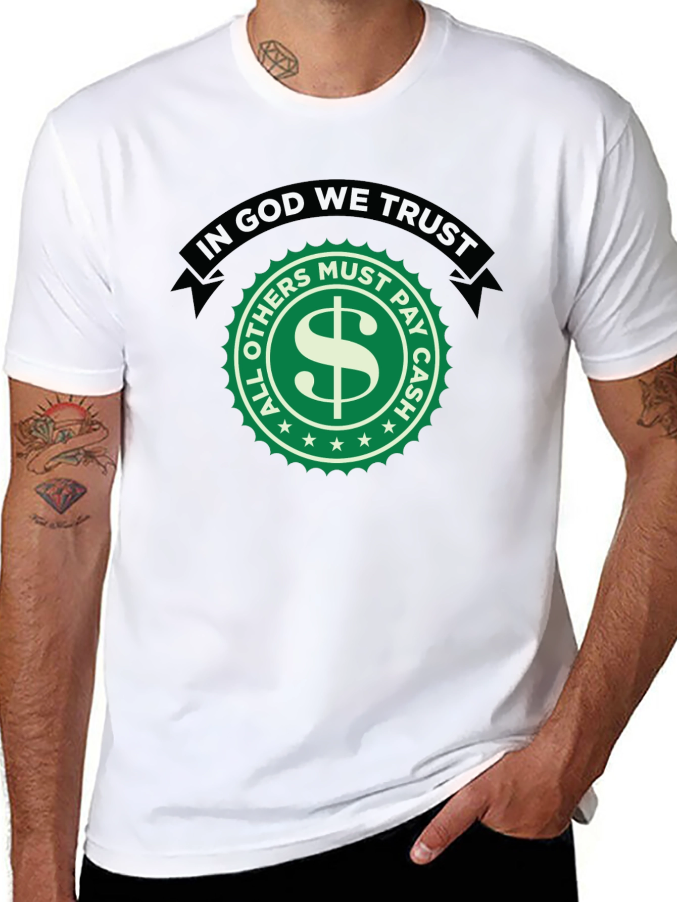 In God We Trust Novelty Graphic T-Shirt