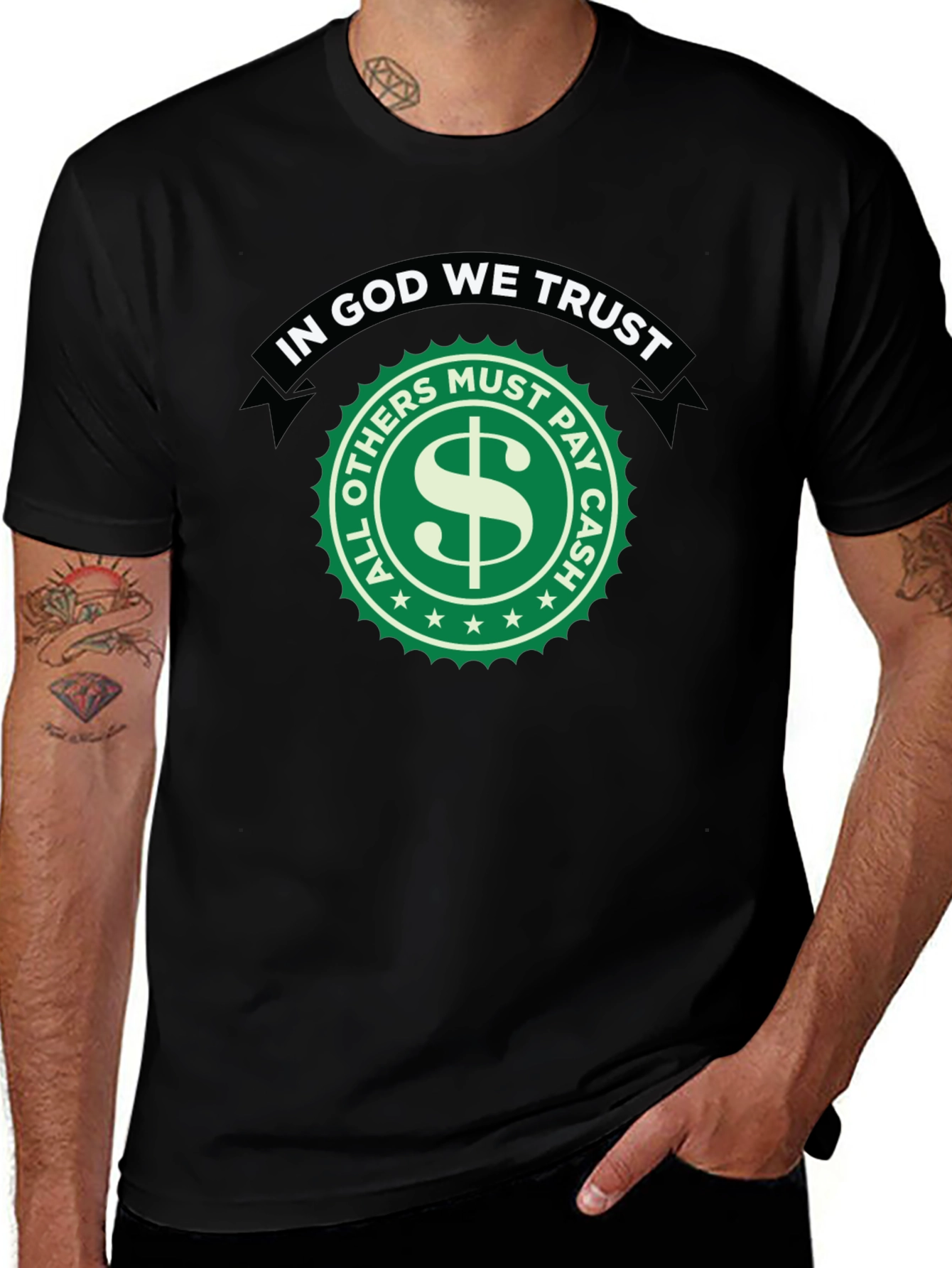 In God We Trust Novelty Graphic T-Shirt