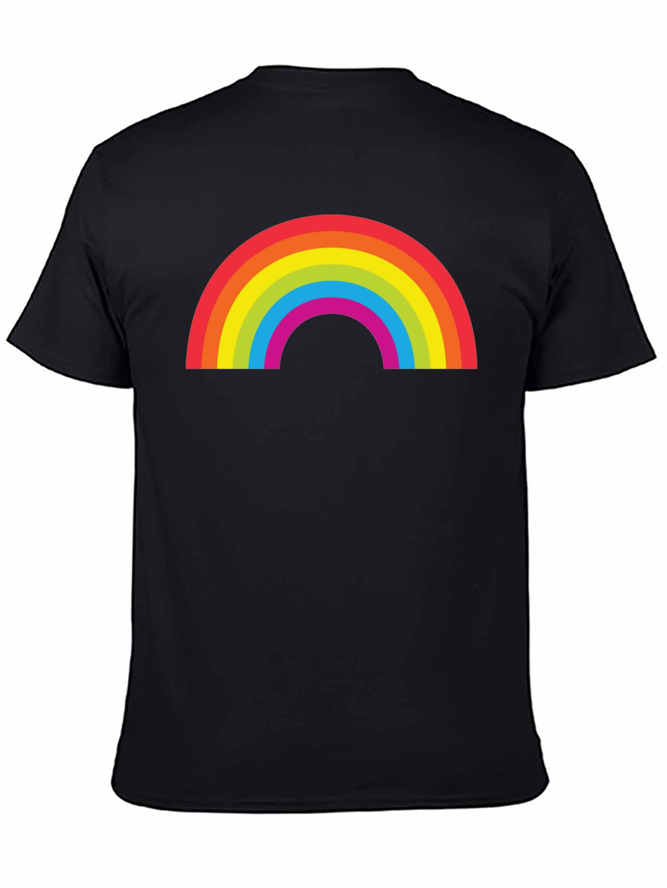 Rainbow Graphic Black T-Shirt