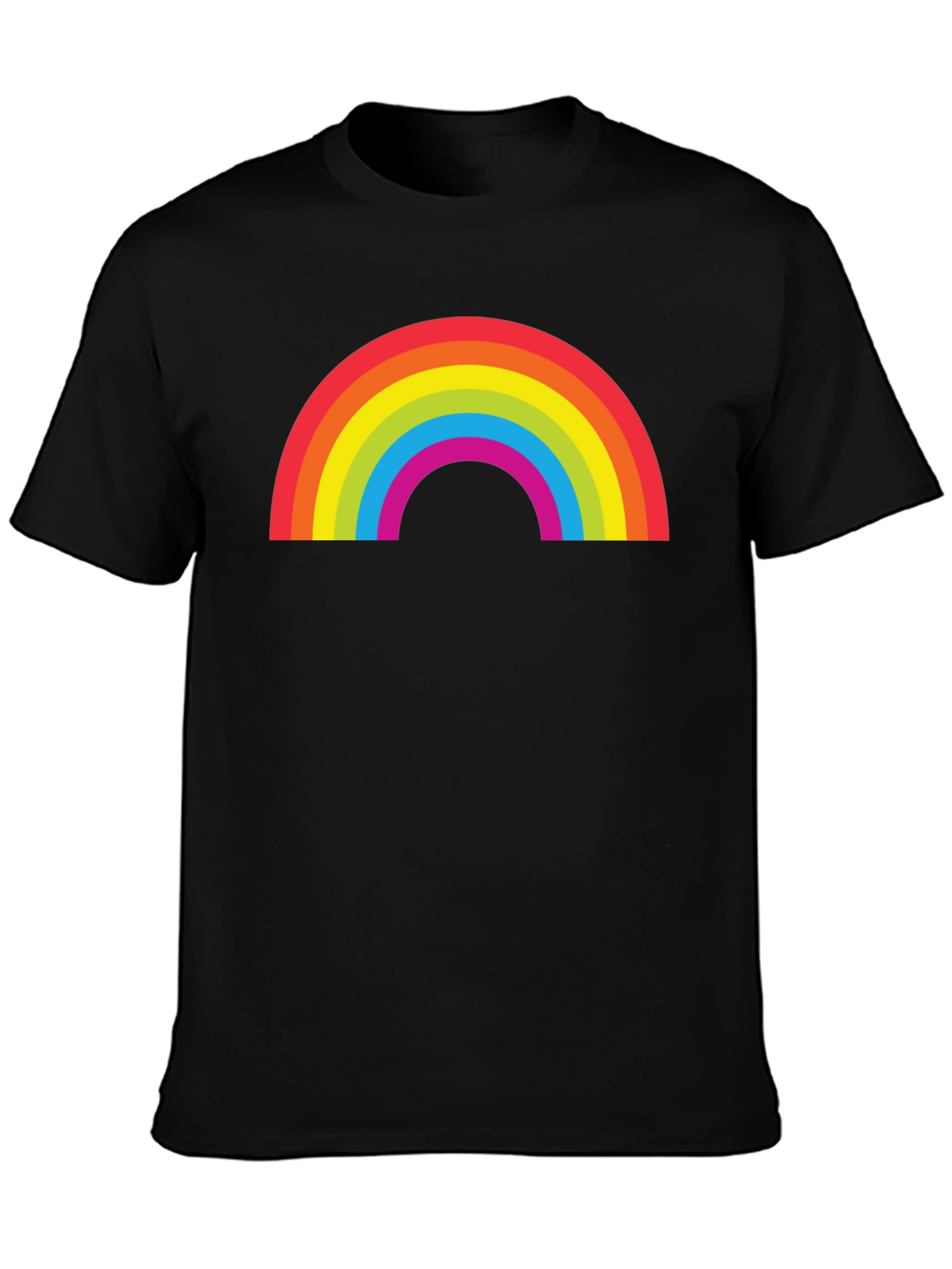 Rainbow Graphic Black T-Shirt