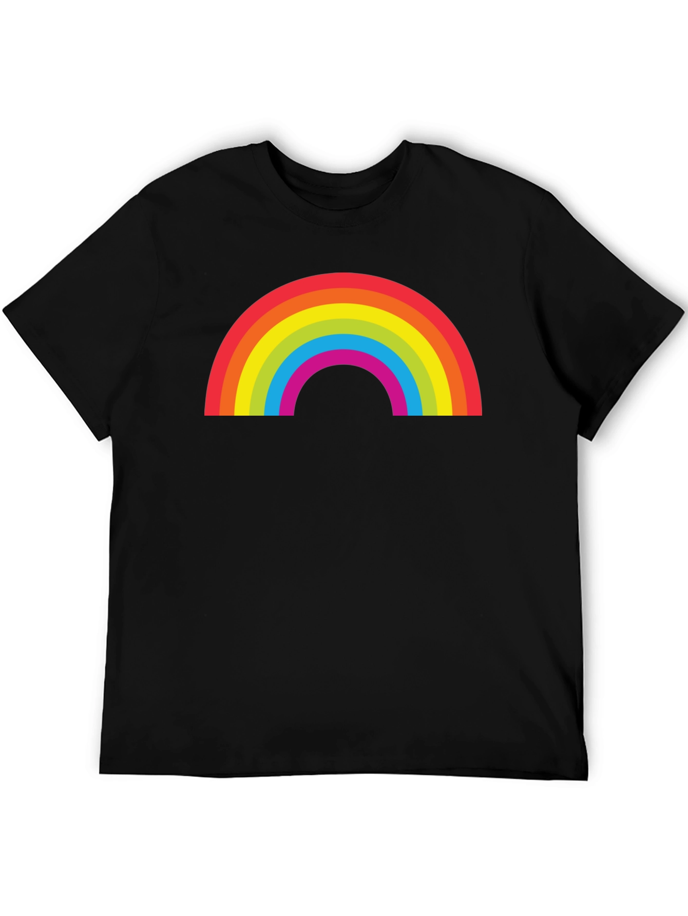 Rainbow Graphic Black T-Shirt