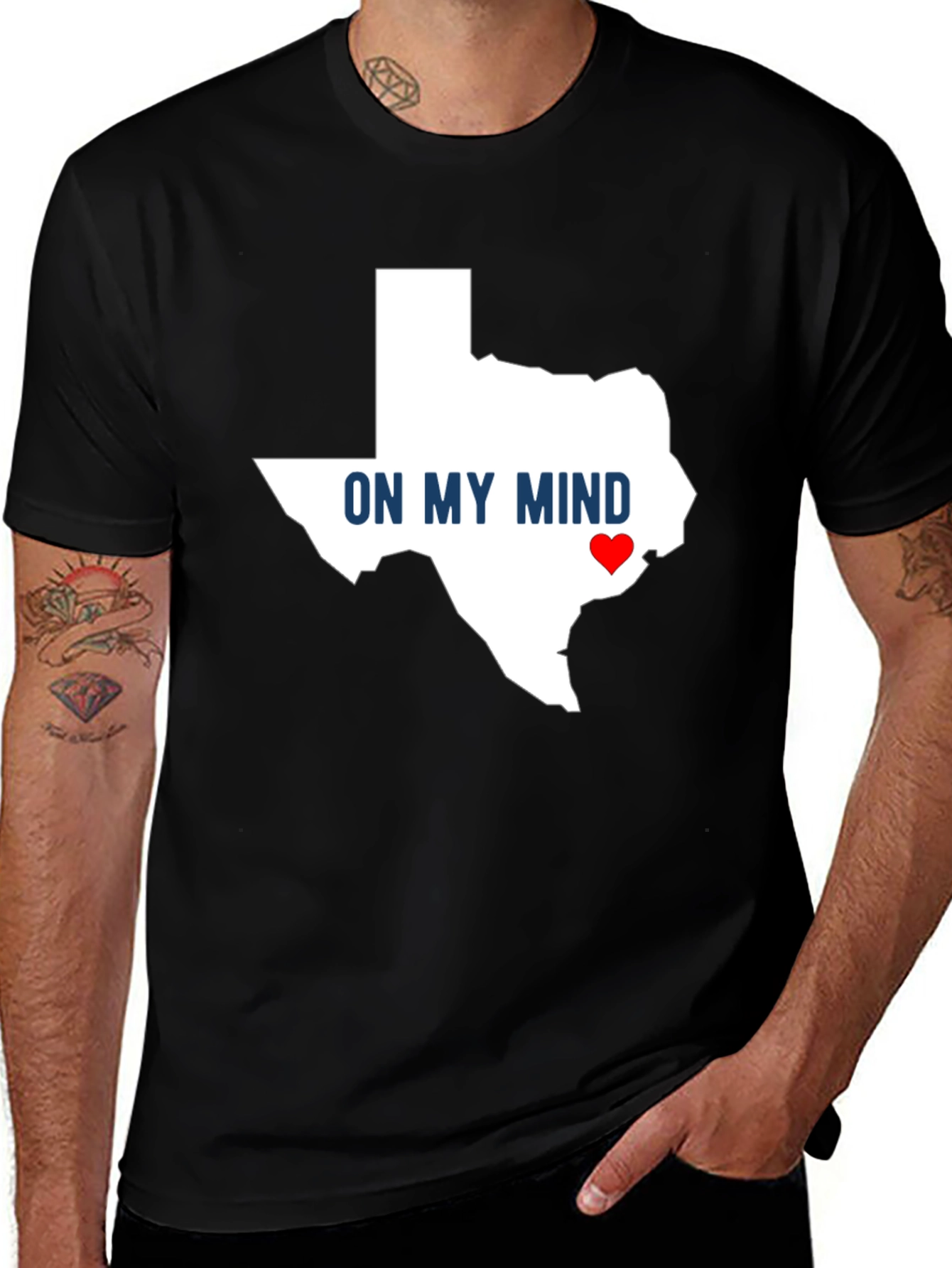Texas On My Mind T-Shirt - State Pride