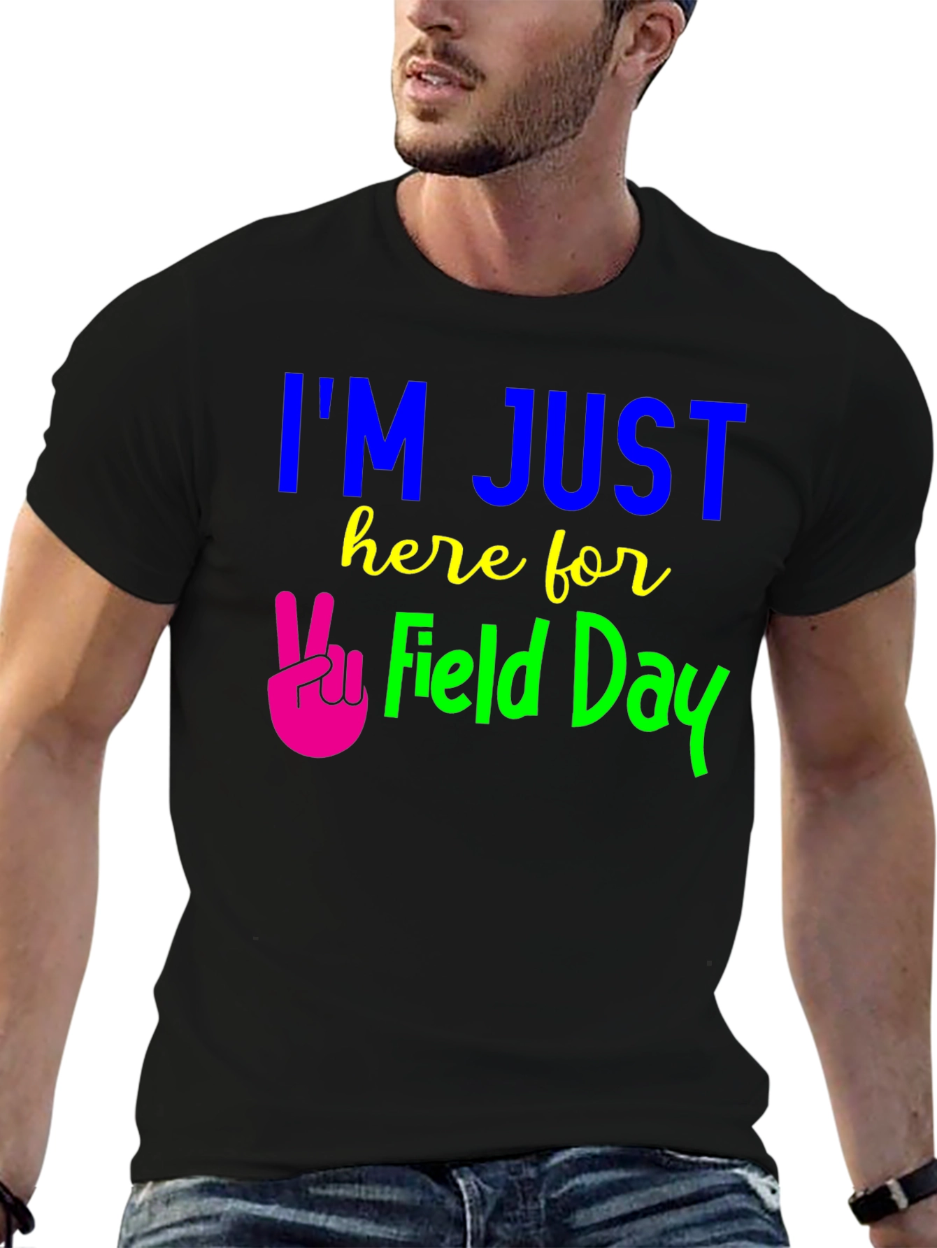 Im Just Here for Field Day Graphic Tee