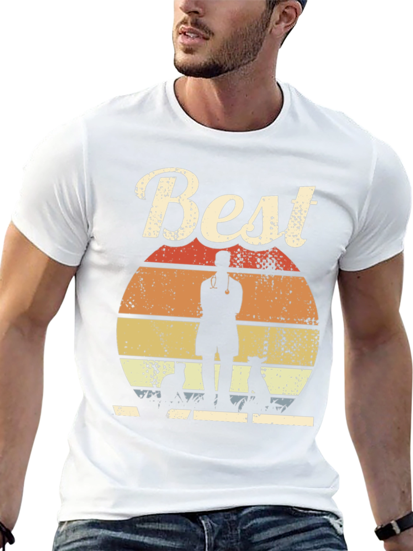Best Veterinarian T-Shirt Retro Style Vet Tee