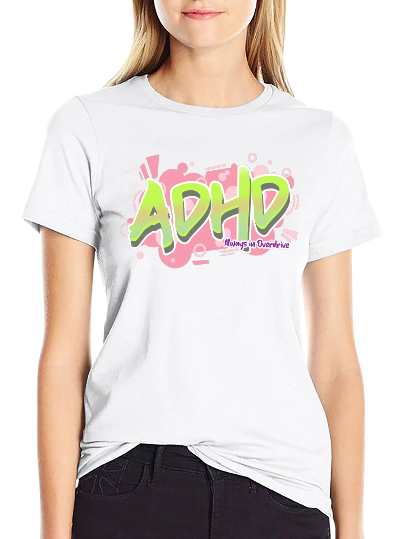 ADHD Always in Overdrive Graphic Tee