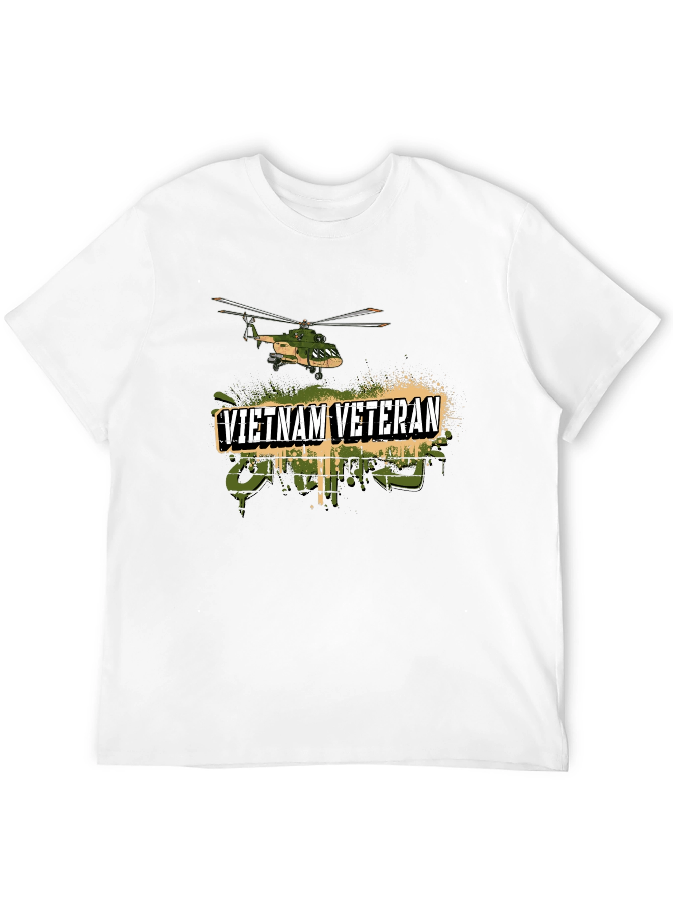 Vietnam Veteran Helicopter Graphic T-Shirt