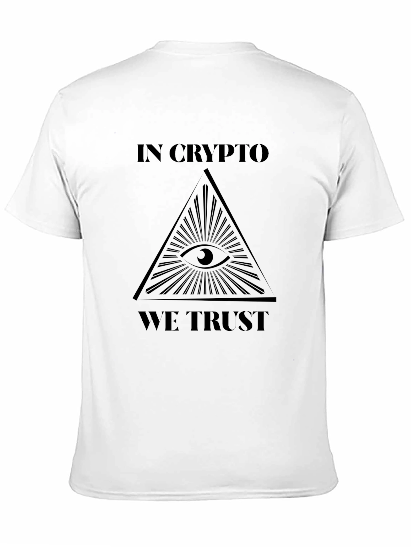 In Crypto We Trust Black Graphic Tee