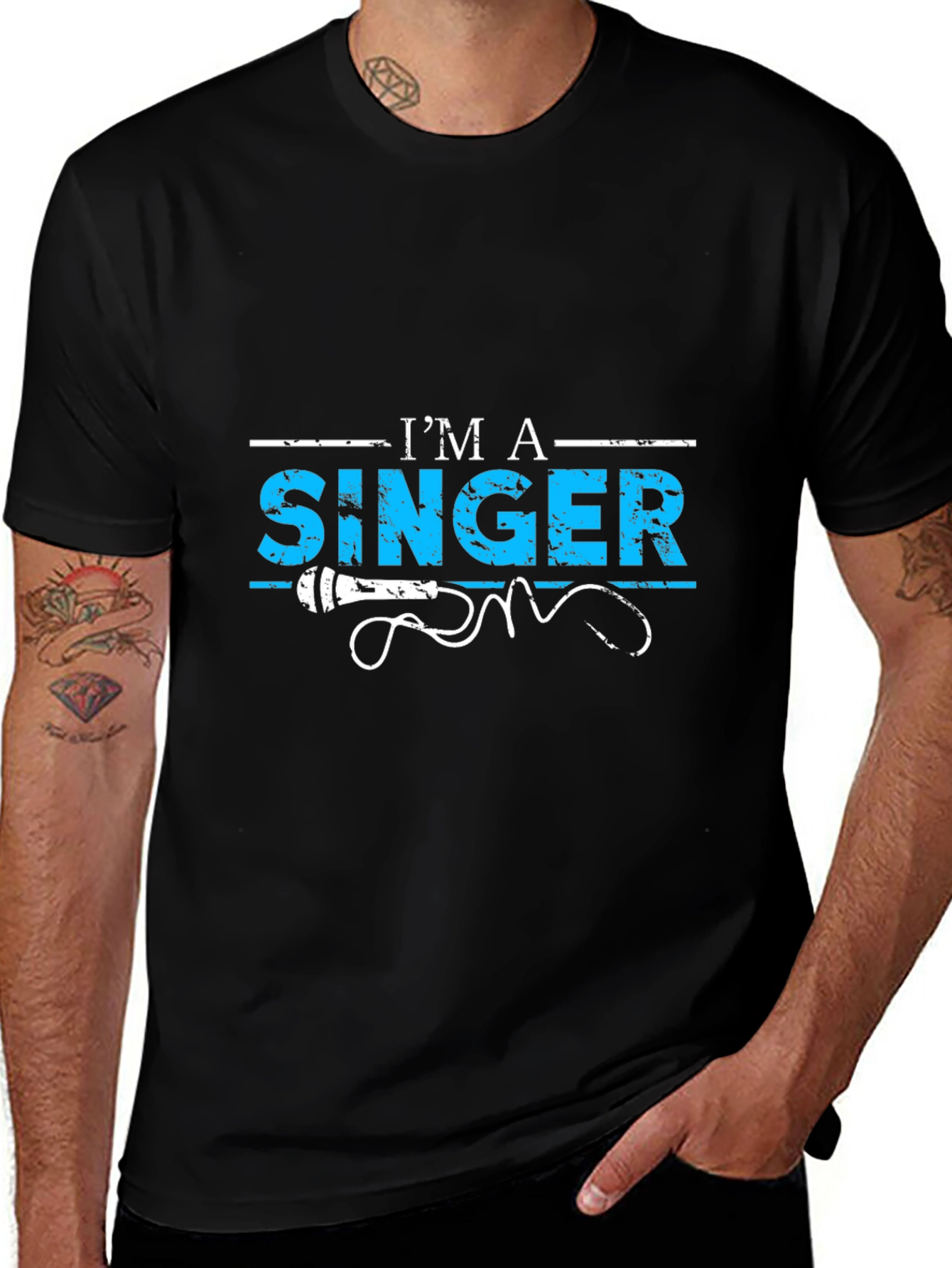 Im a Singer T-Shirt - Microphone Graphic Tee