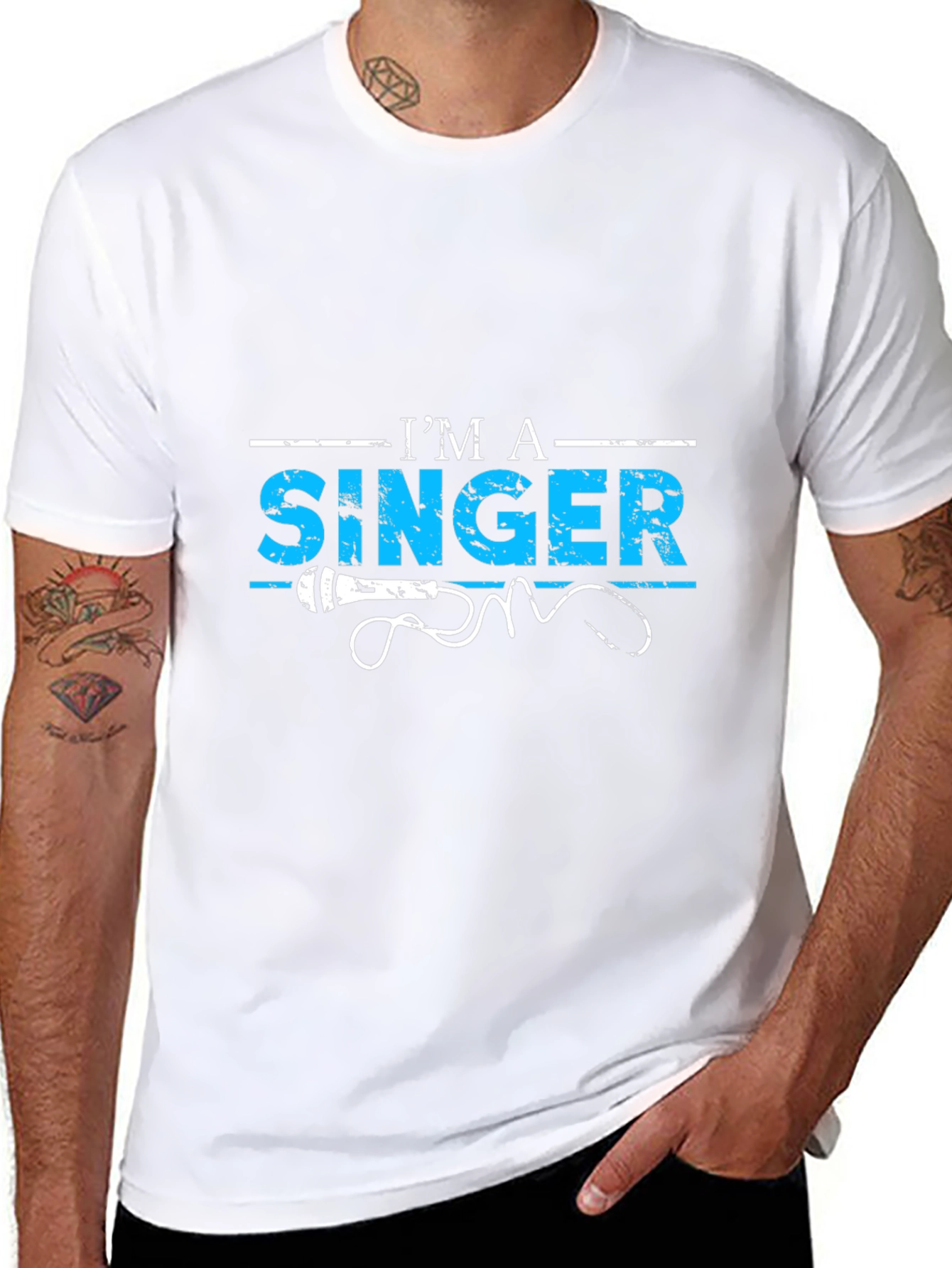 Im a Singer T-Shirt - Microphone Graphic Tee